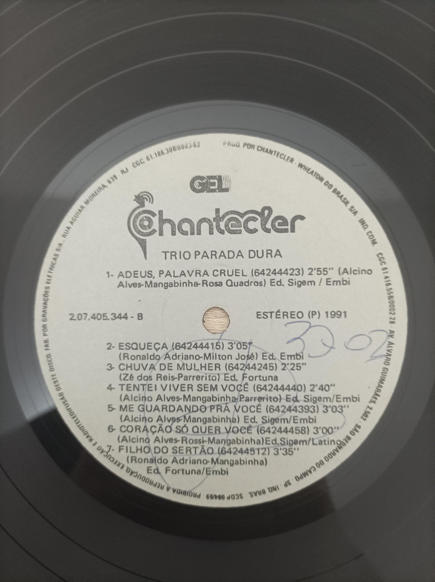 Lp Vinil Trio Parada Dura 1991