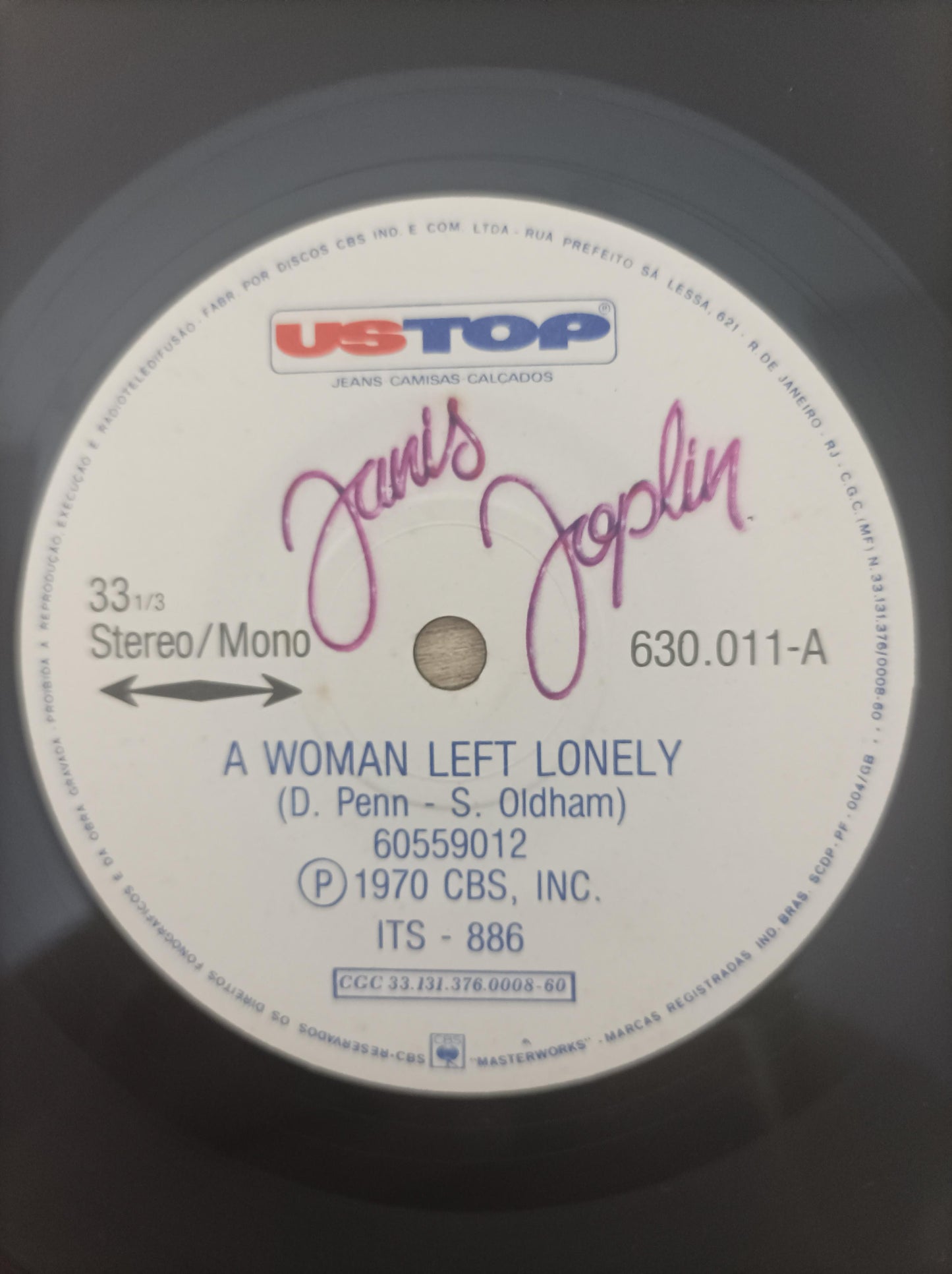 Compacto Vinil Vista fora que você sente dentro Janis Joplin A
