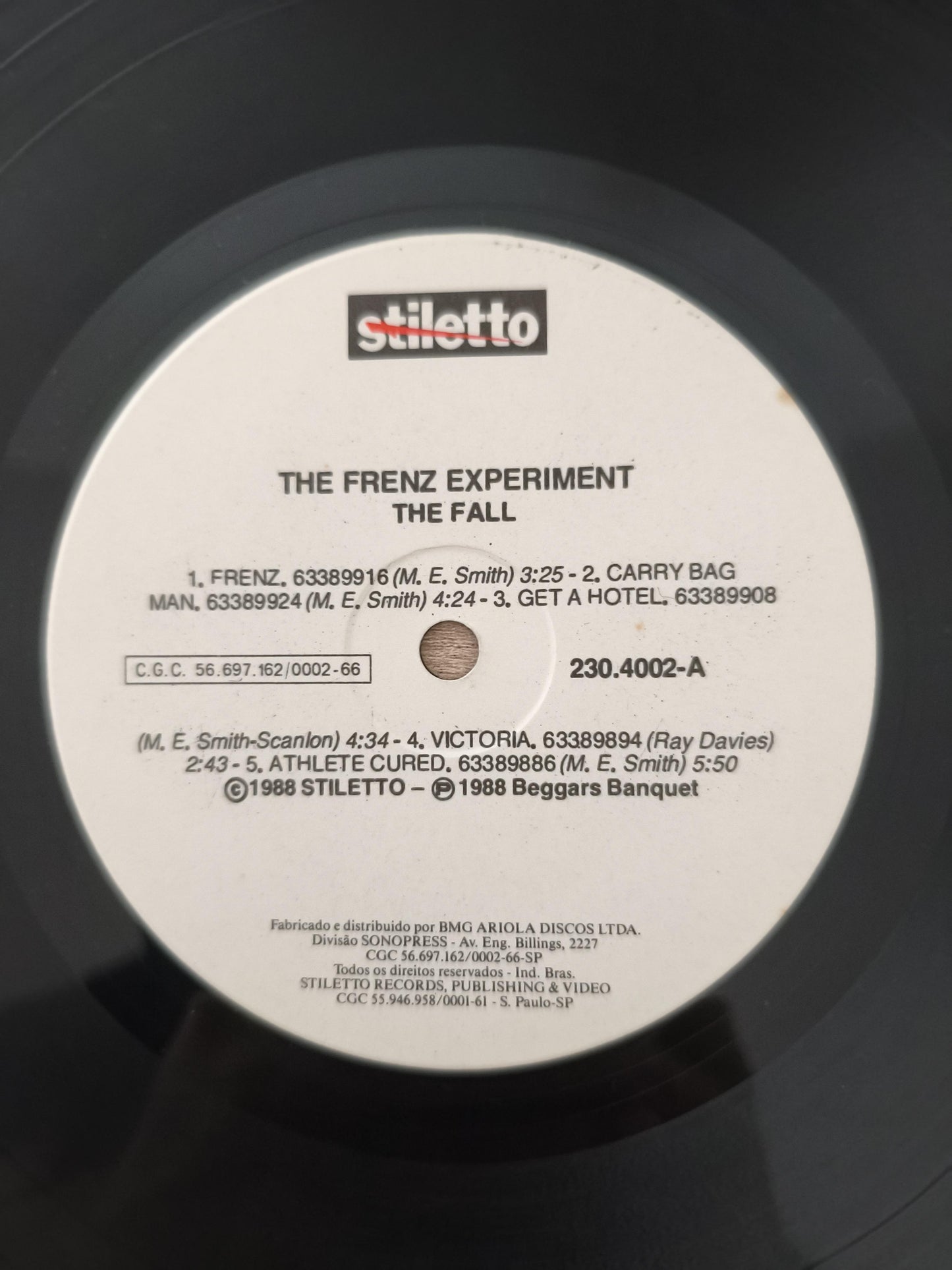 Lp Vinil The Fall The Frenz Experiment