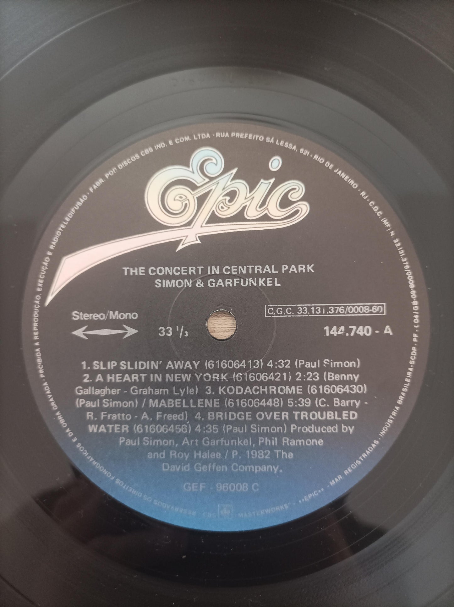 Lp Vinil Simon Garfunkel Concert Central Park Duplo Encarte