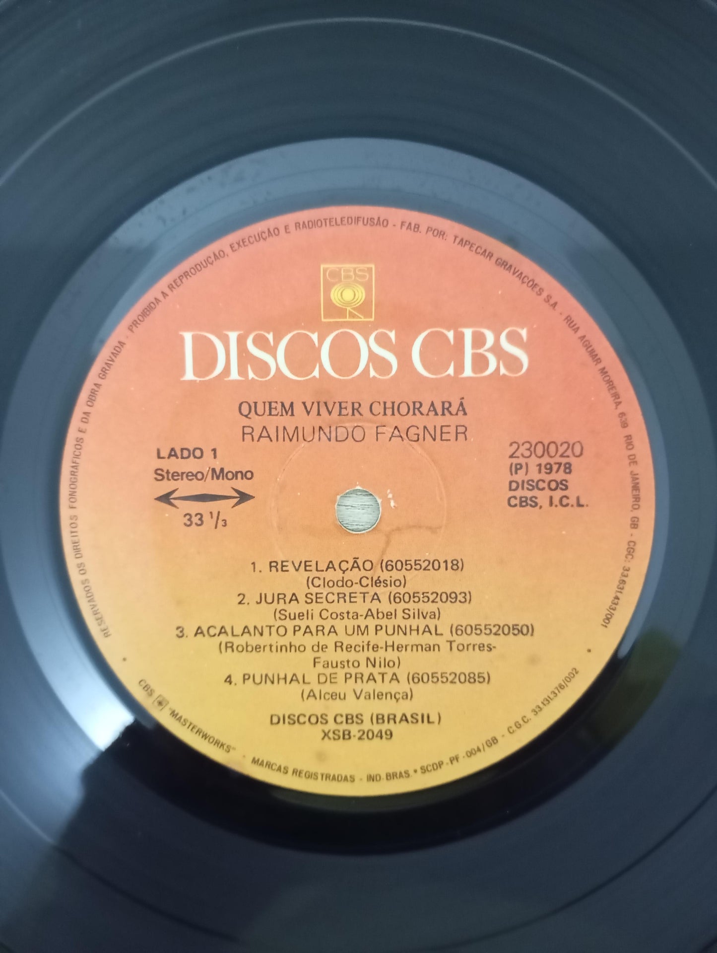 Lp Vinil Raimundo Fagner Eu Canto / Quem Viver Chorará