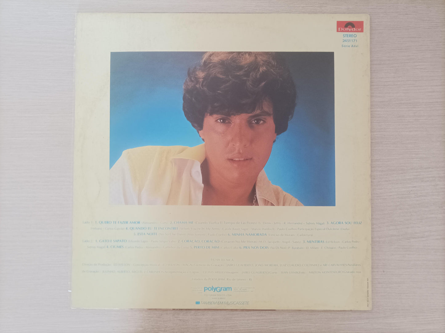 Lp Vinil Sidney Magal Quero Te Fazer Feliz Com Encarte