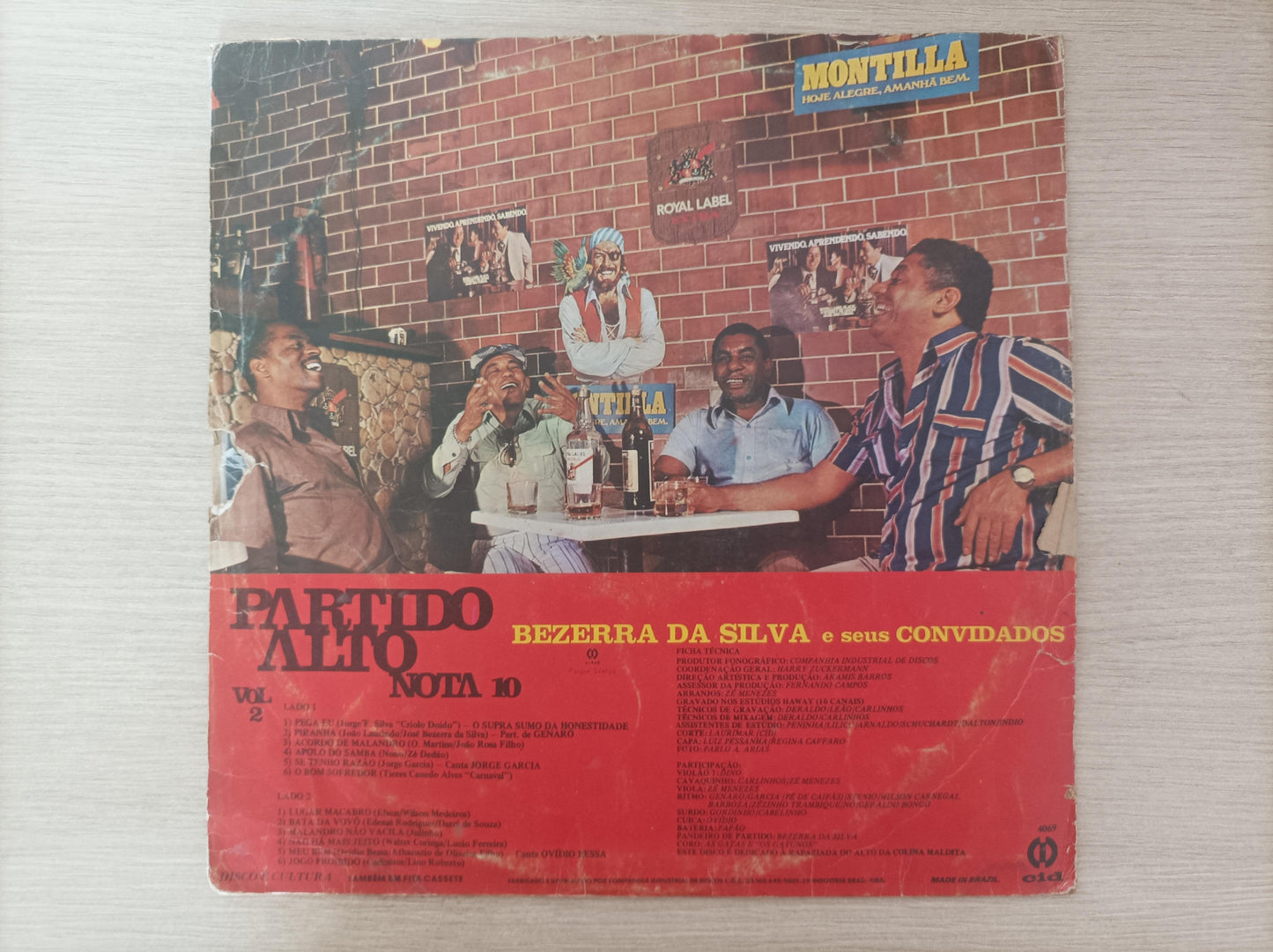 Lp Vinil Bezerra Da Silva Partido Alto Nota 10 Vol. 2