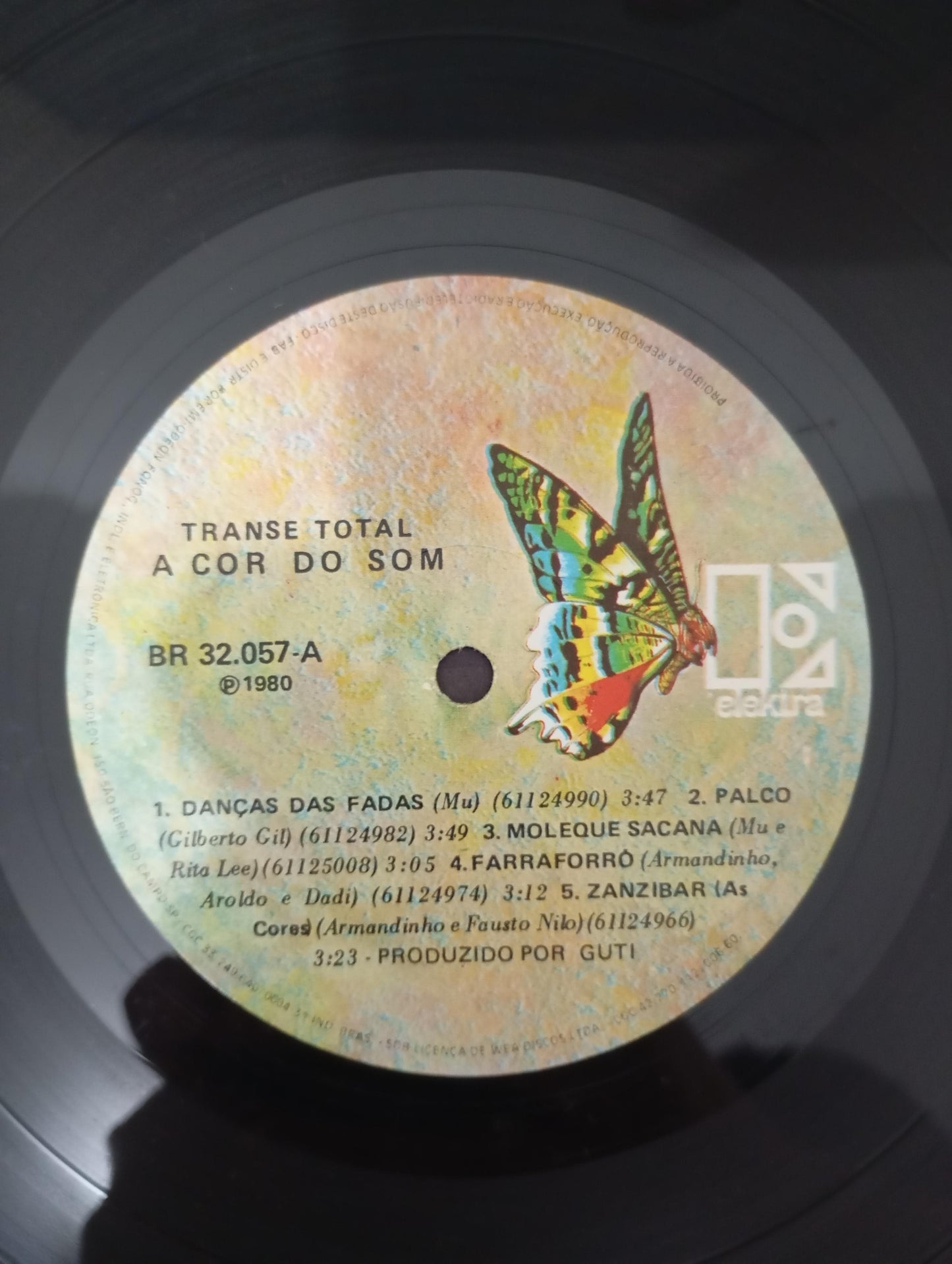 Disco Vinil Transe Total A Cor Do Som Com Encarte A