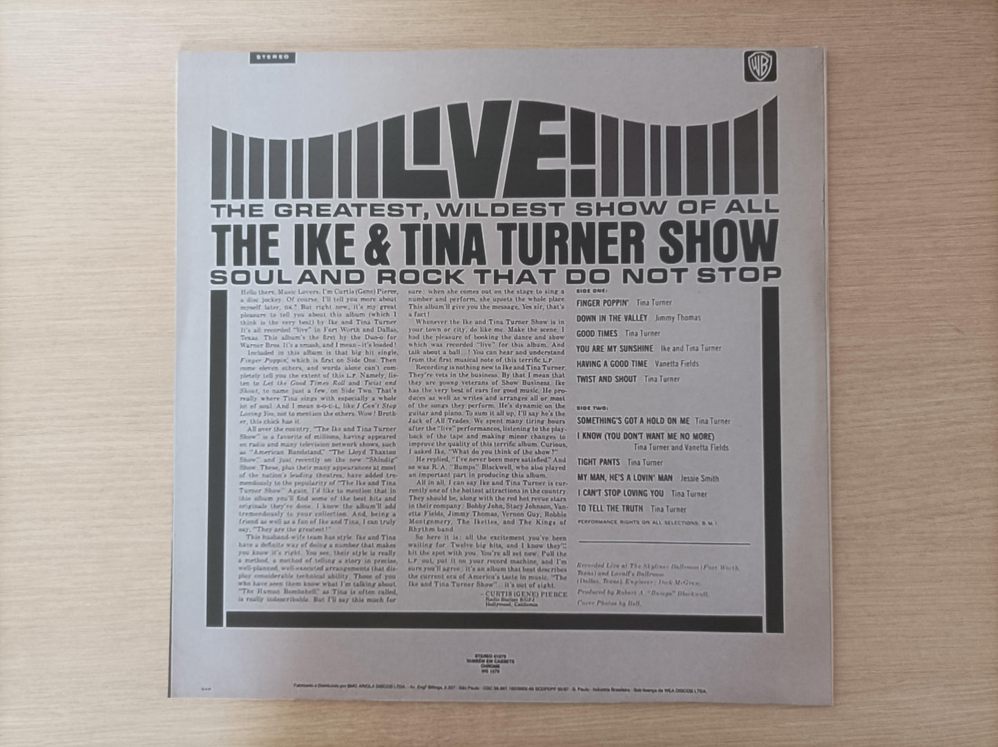 Lp Vinil Ike & Tina Turner Show Live