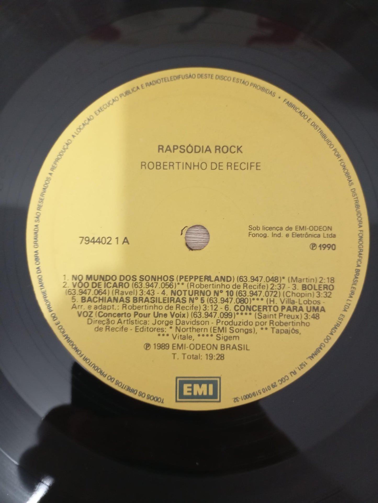 Lp Vinil Robertinho De Recife Rapsodia Rock