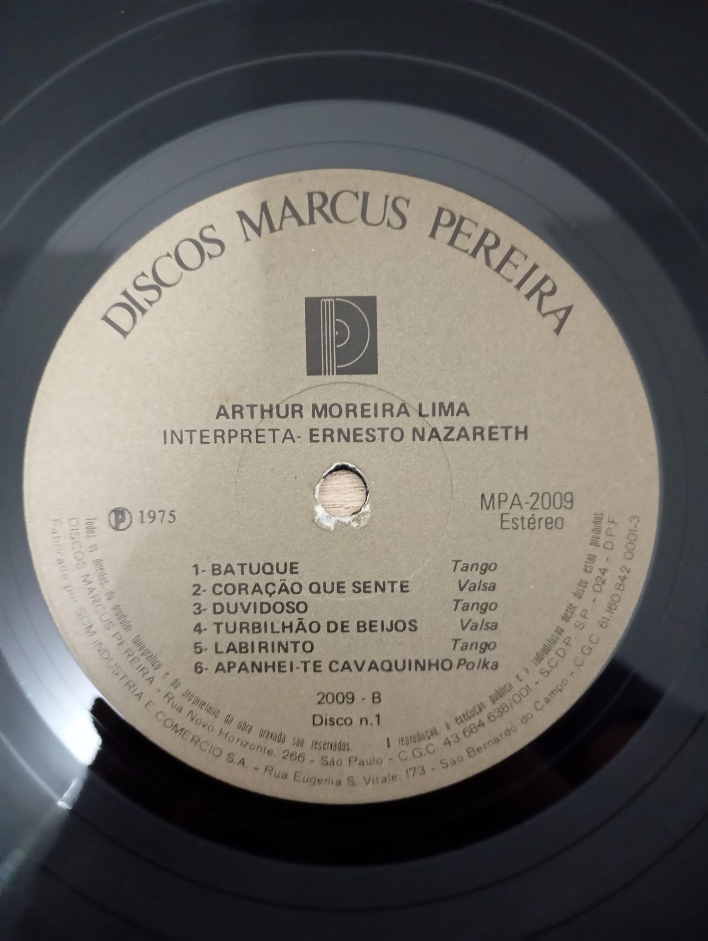 Lp Vinil Arthur Moreira Lima Ernesto Nazareth Duplo