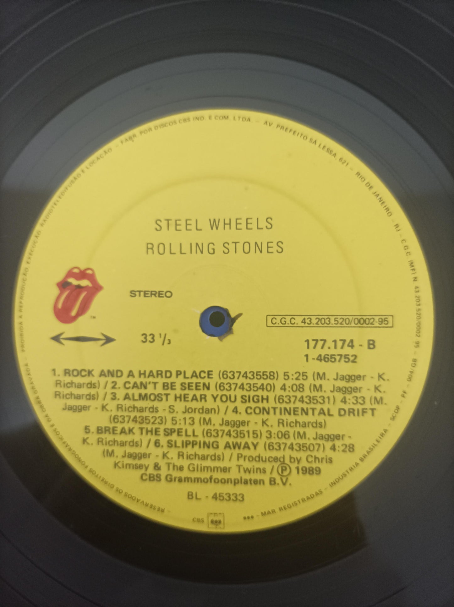Lp Vinil The Rolling Stones Steel Wheels Com Encarte