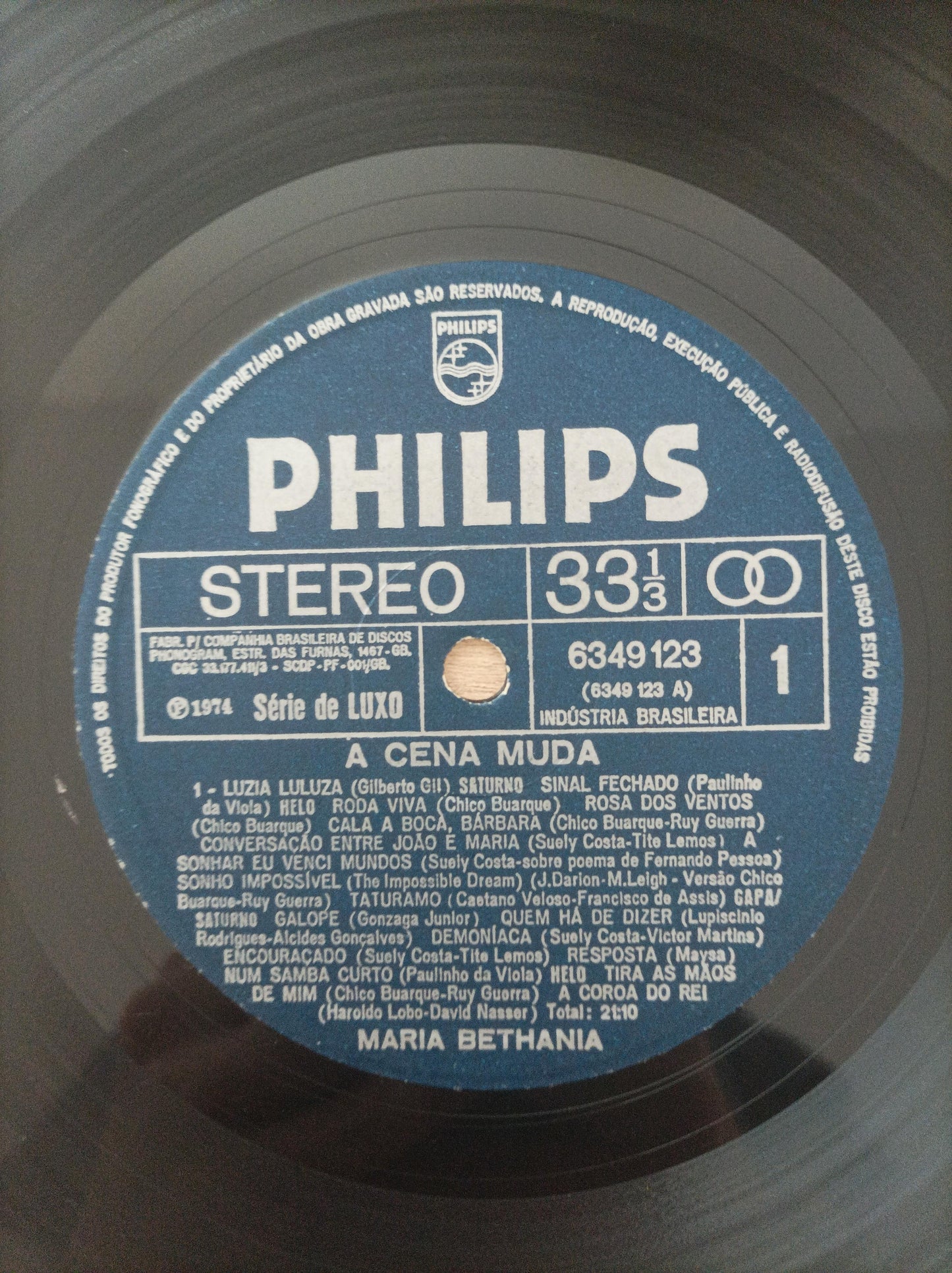 Lp Vinil Maria Bethânia A Cena Muda Capa Dupla