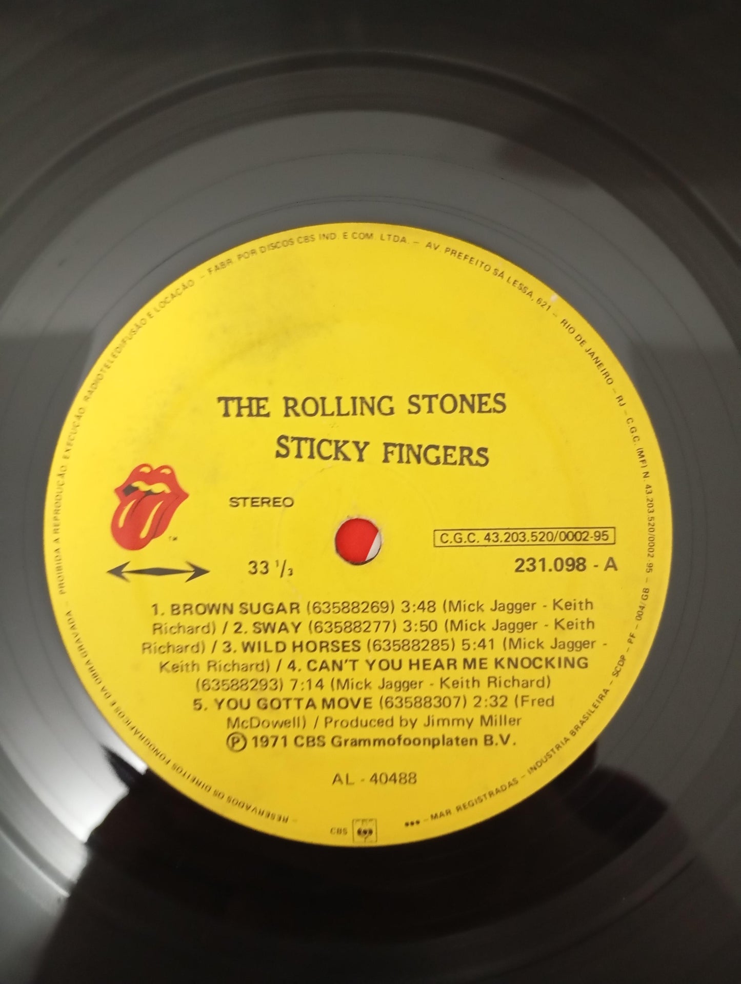 Lp Vinil The Rolling Stones Sticky Fingers Com Encarte