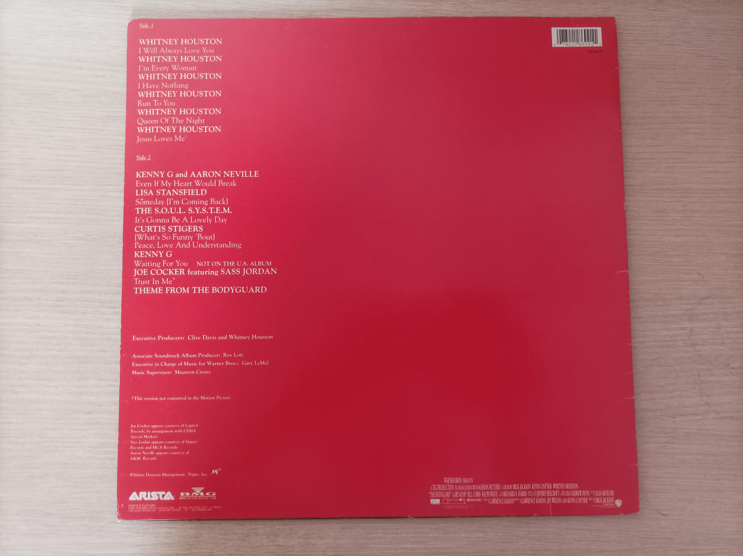 Disco Vinil The Bodyguard O Guarda-Costas Com Encarte A