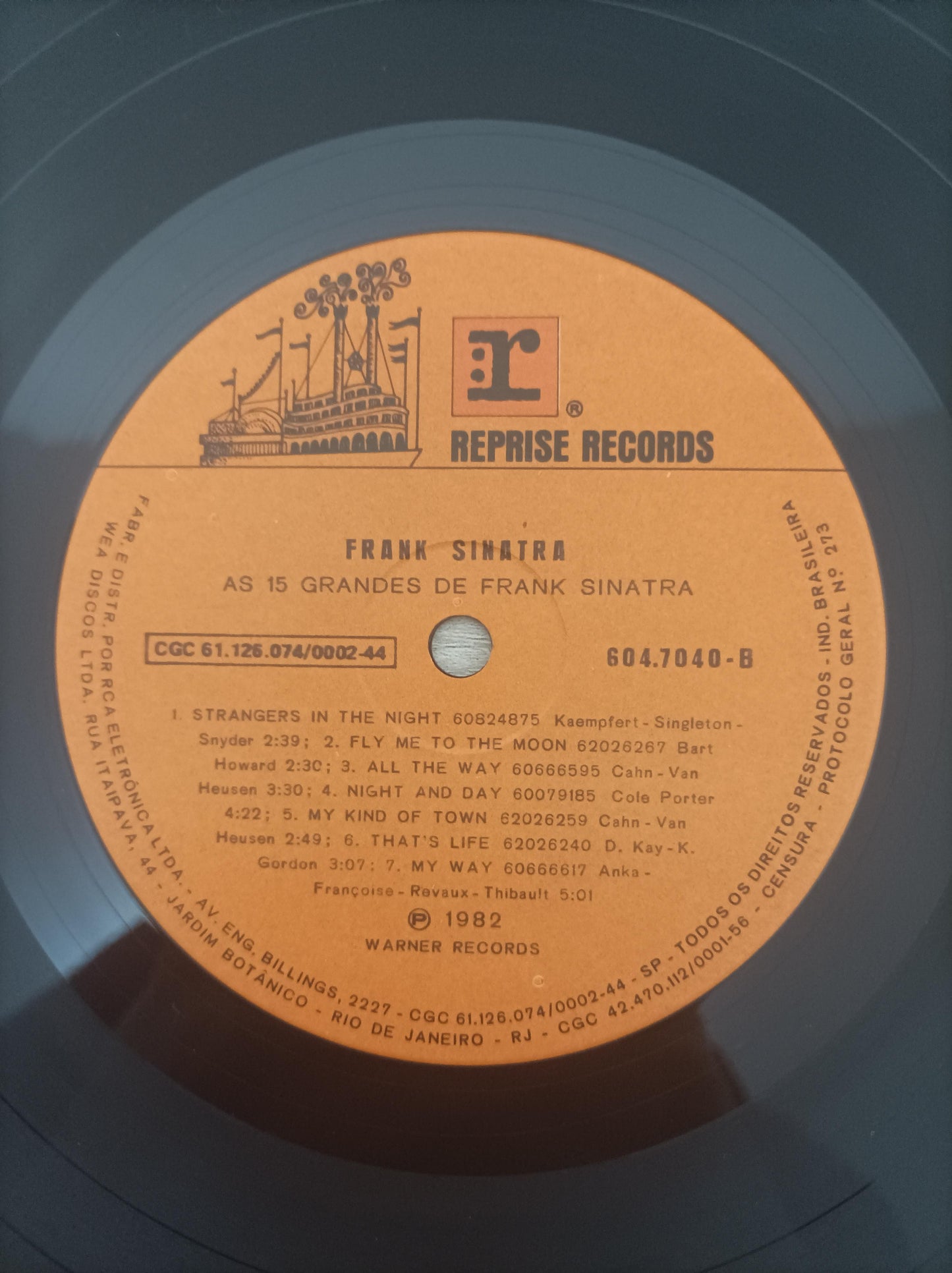 Lp Vinil Frank Sinatra 15 Grandes de