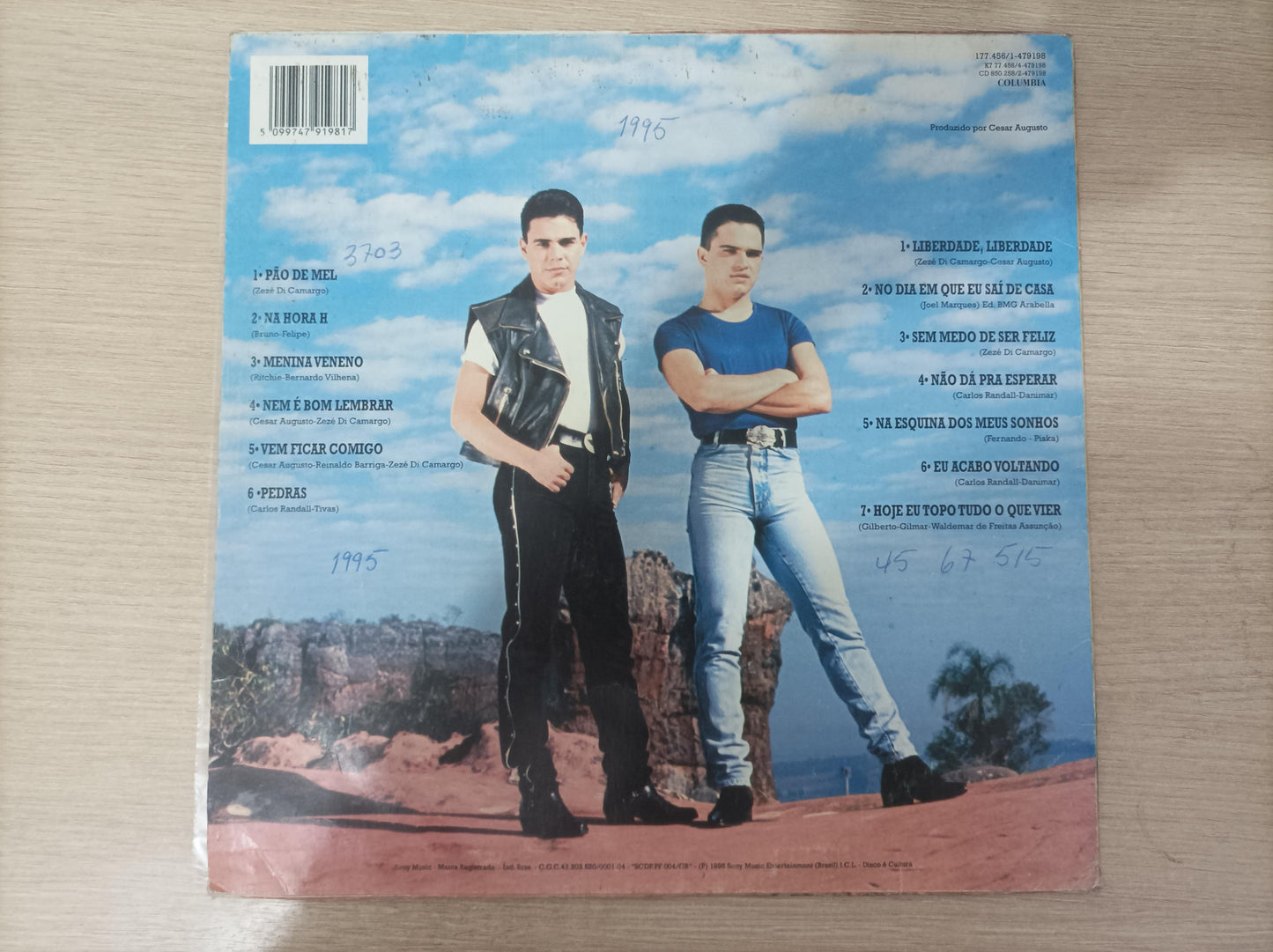 Disco Lp Vinil Luciano & Zezé Di Camargo 1995 A