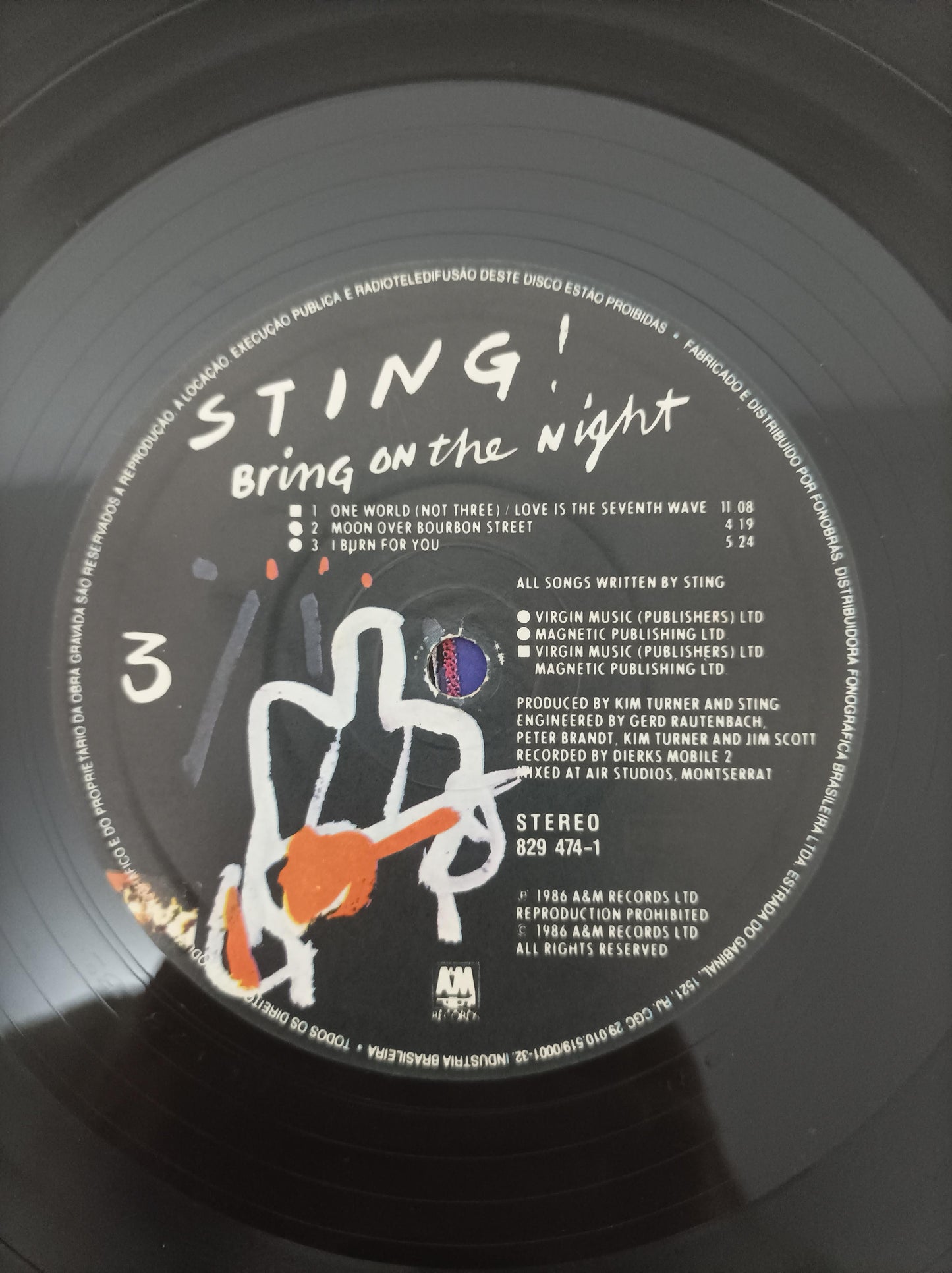 Disco Vinil Bring On The Night Sting Duplo Com Encartes A