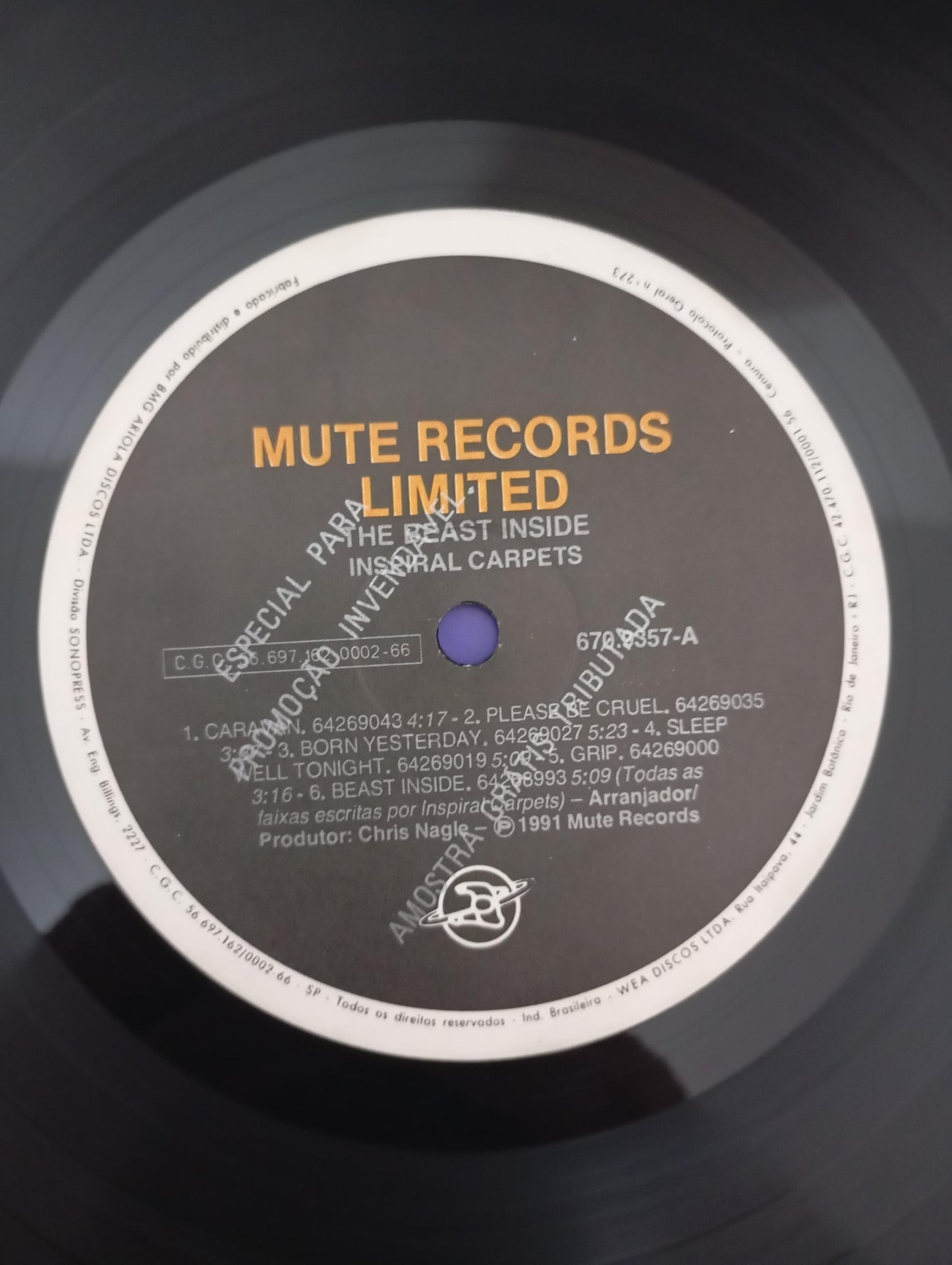 Lp Vinil Inspiral Carpets The Beast Inside Com Encarte
