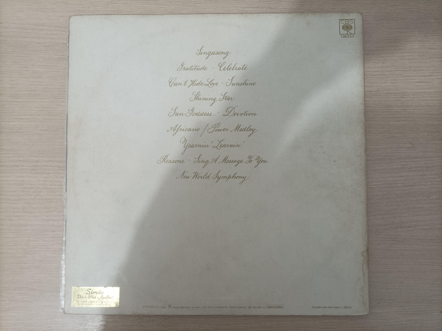 Disco Vinil Gratitude Earth, Wind & Fire Duplo Com Encarte A