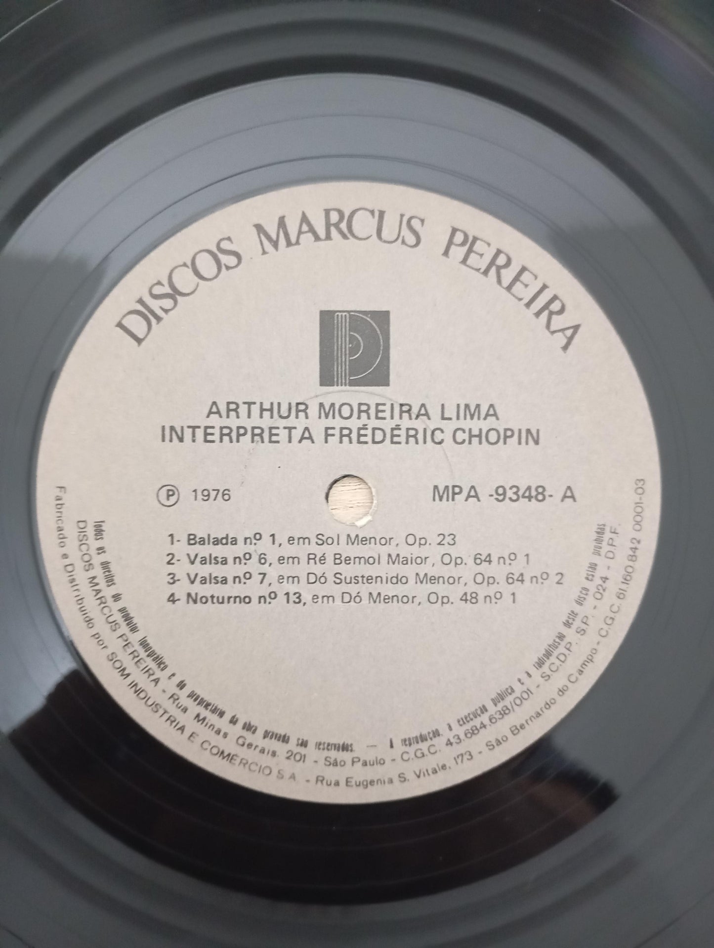 Lp Vinil Arthur Moreira Lima Interpreta Chopin Duplo