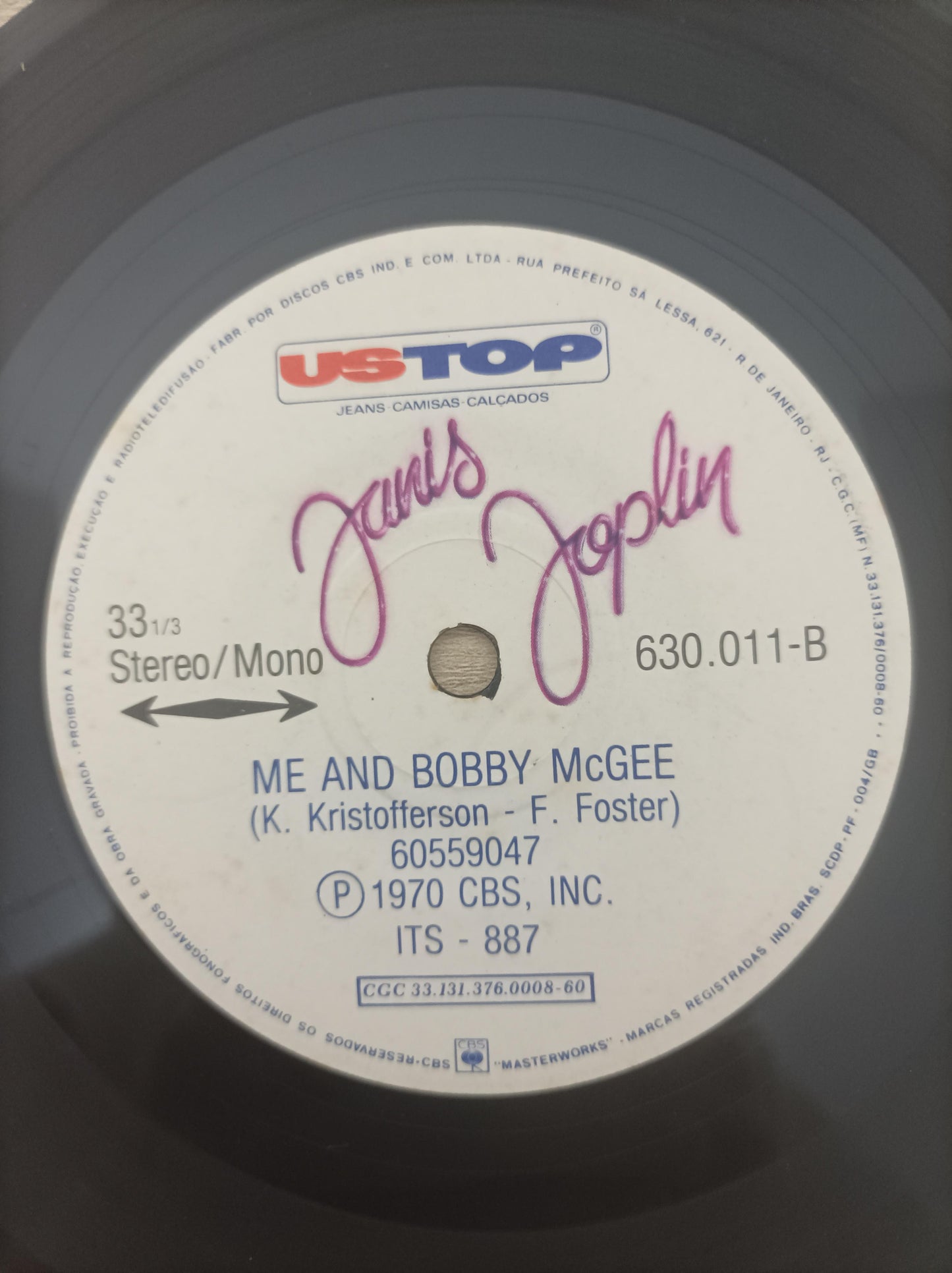 Compacto Vinil Vista fora que você sente dentro Janis Joplin A