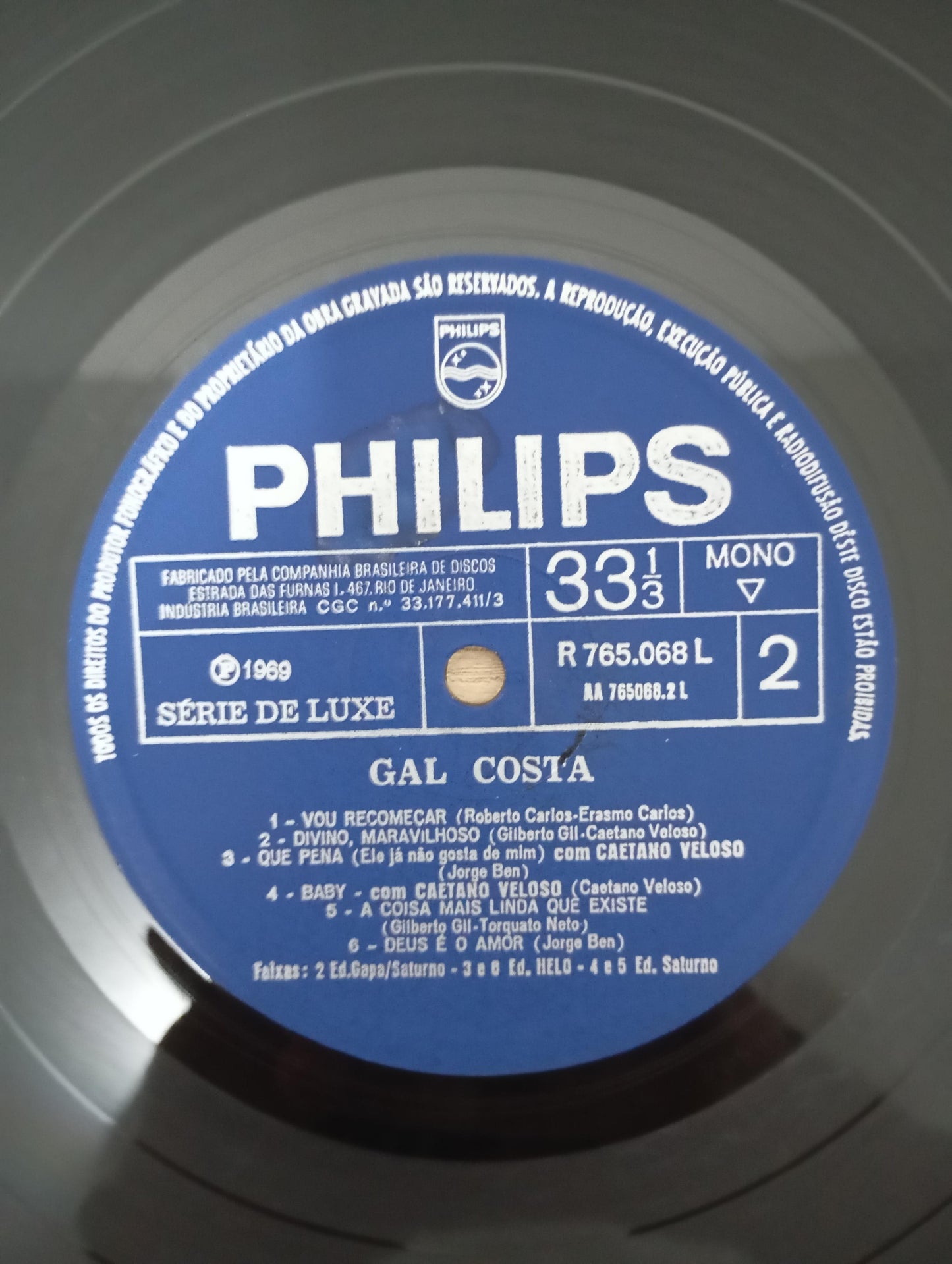 Lp Vinil Gal Costa 1969 Original Mono