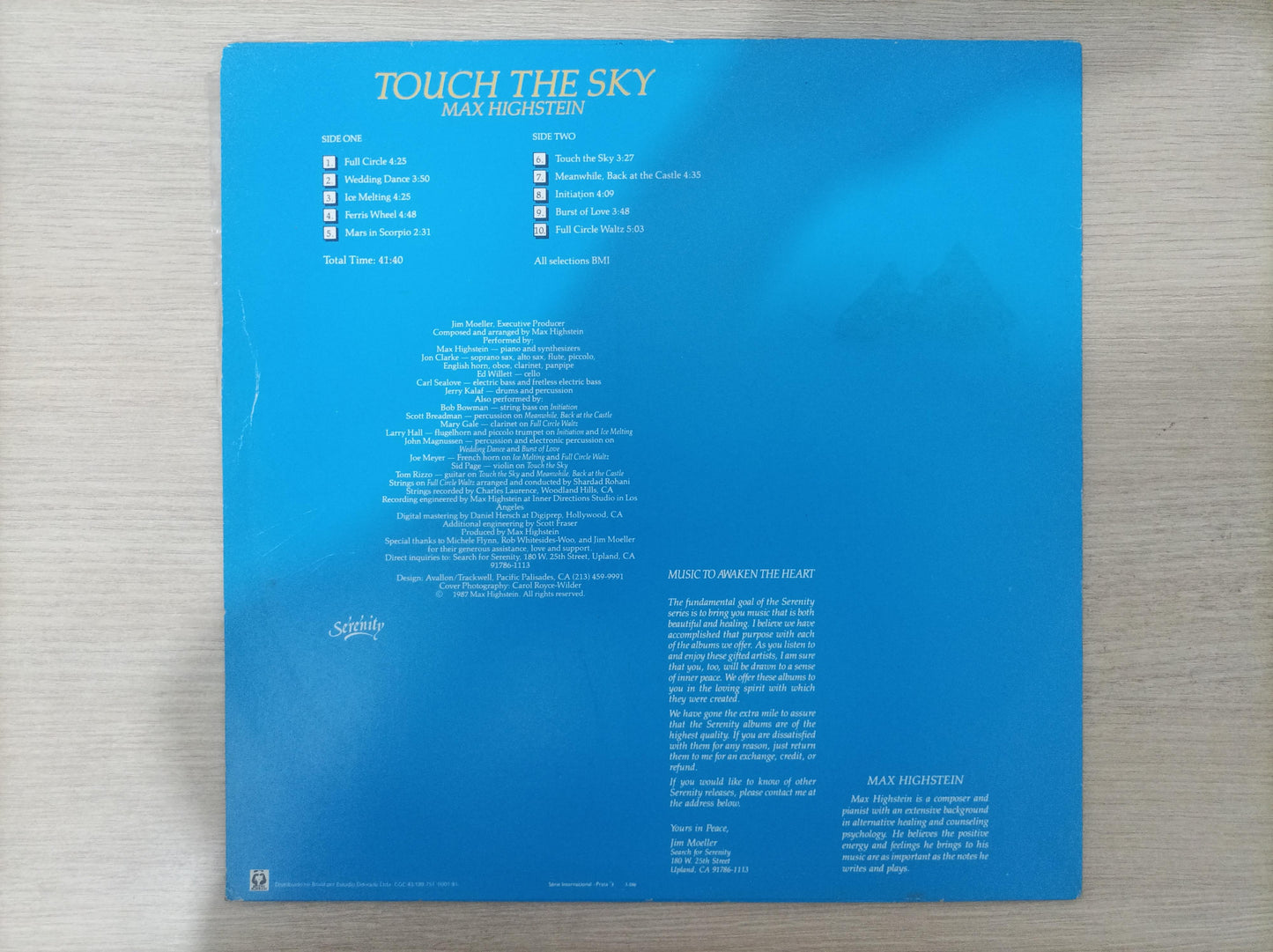 Lp Vinil Max Highstein Touch The Sky