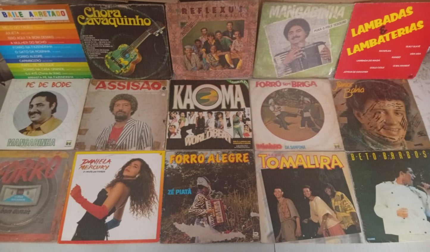 Lp Vinil Lote 15 Unidades Forró e Lambada