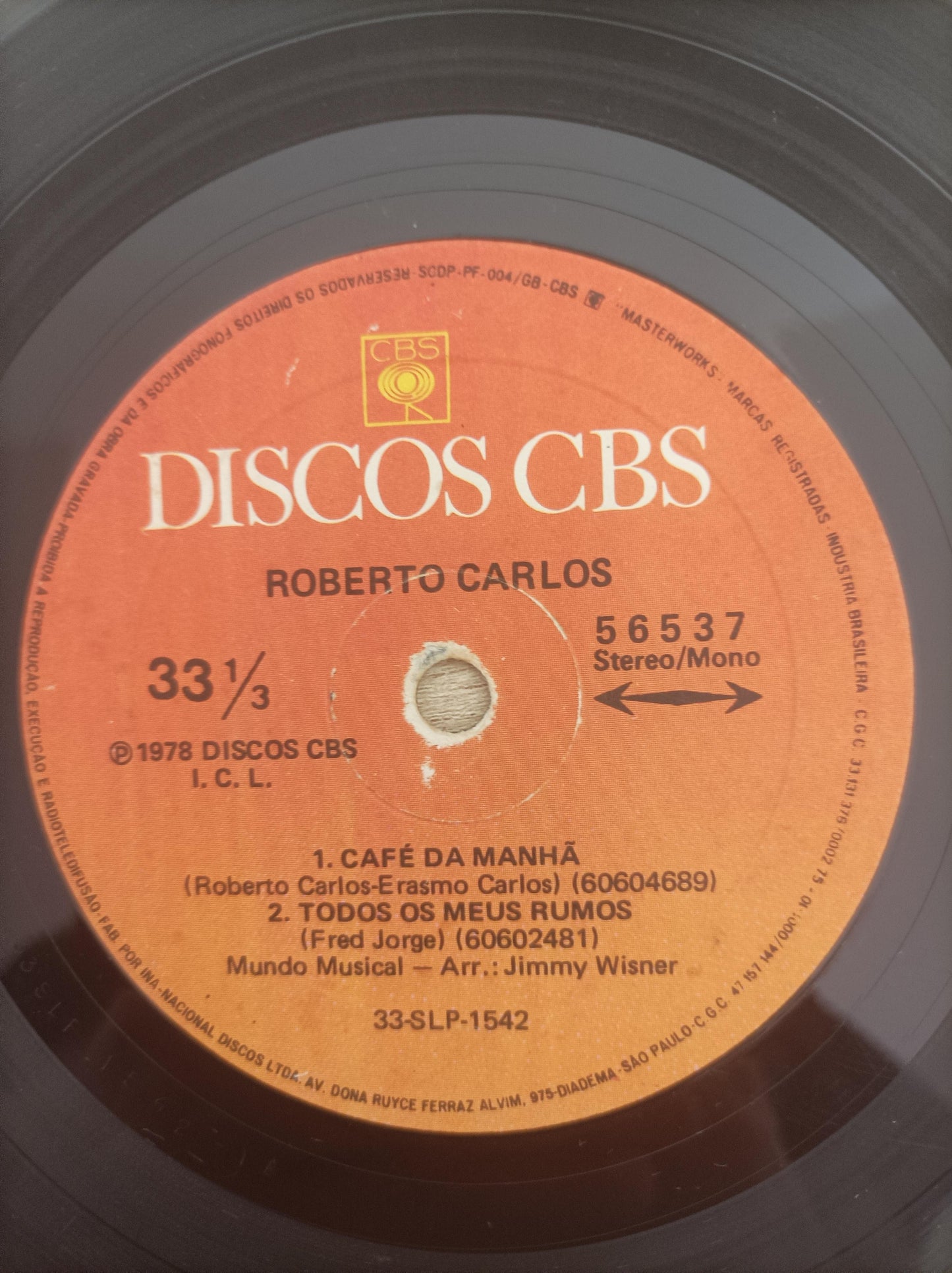 Compacto Vinil Roberto Carlos FFé