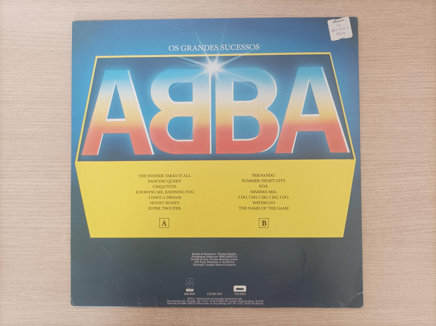 Lp Vinil ABBA Os Grandes Sucessos