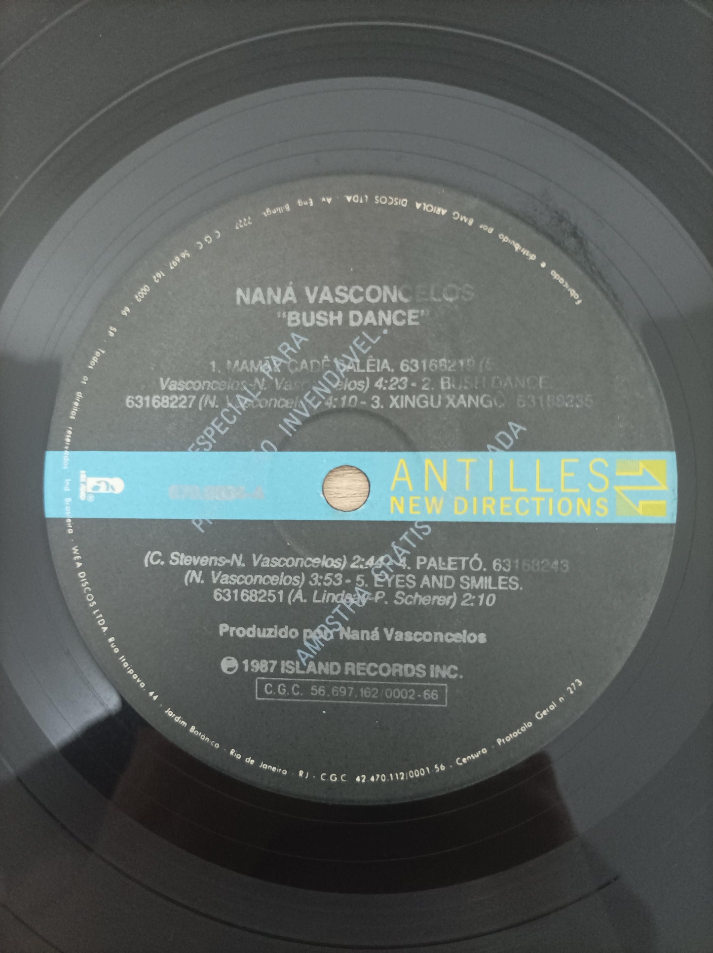 Lp Vinil Naná Vasconcelos Bush Dance