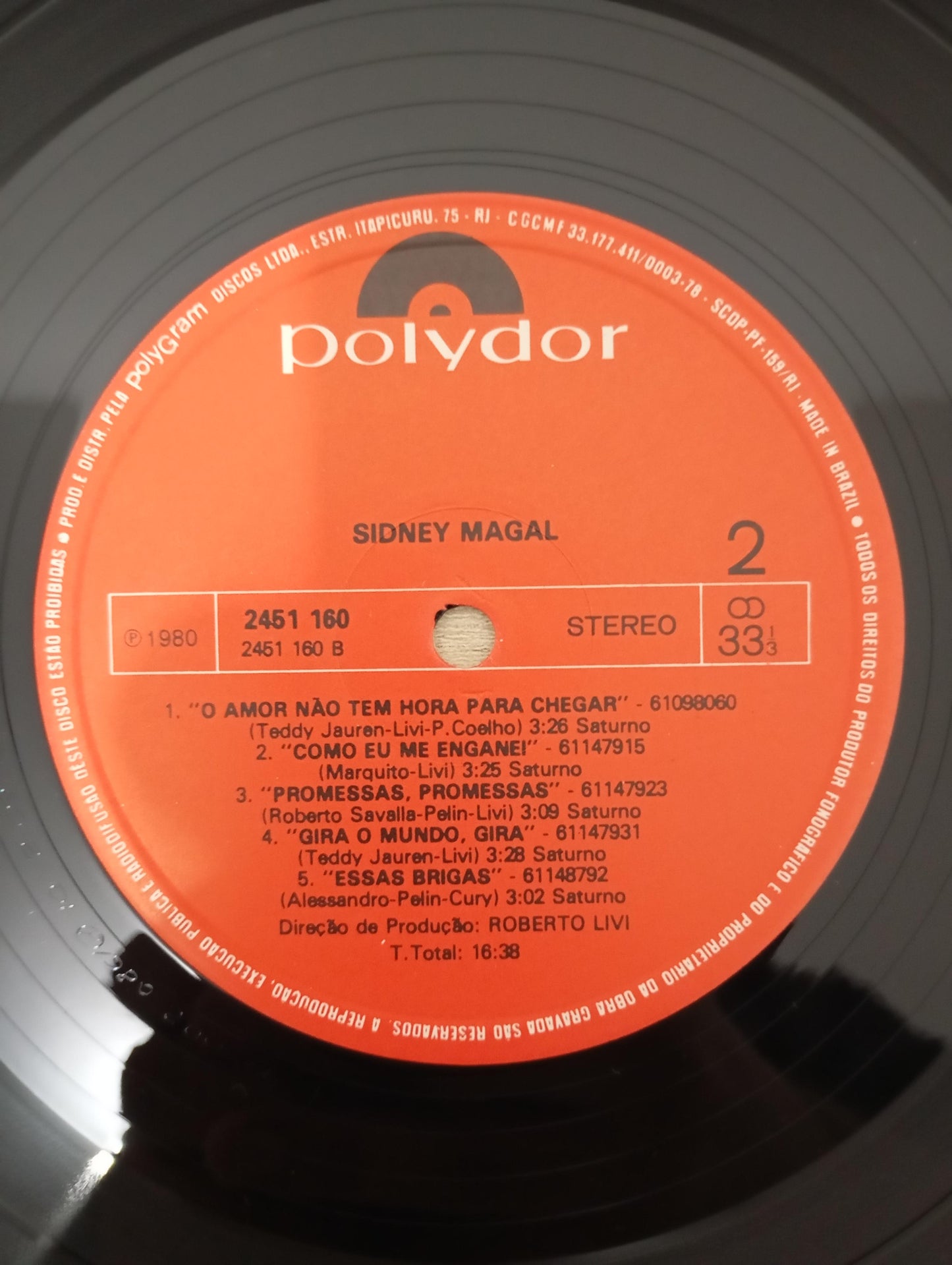 Lp Vinil Sidney Magal 1980 Capa Dupla