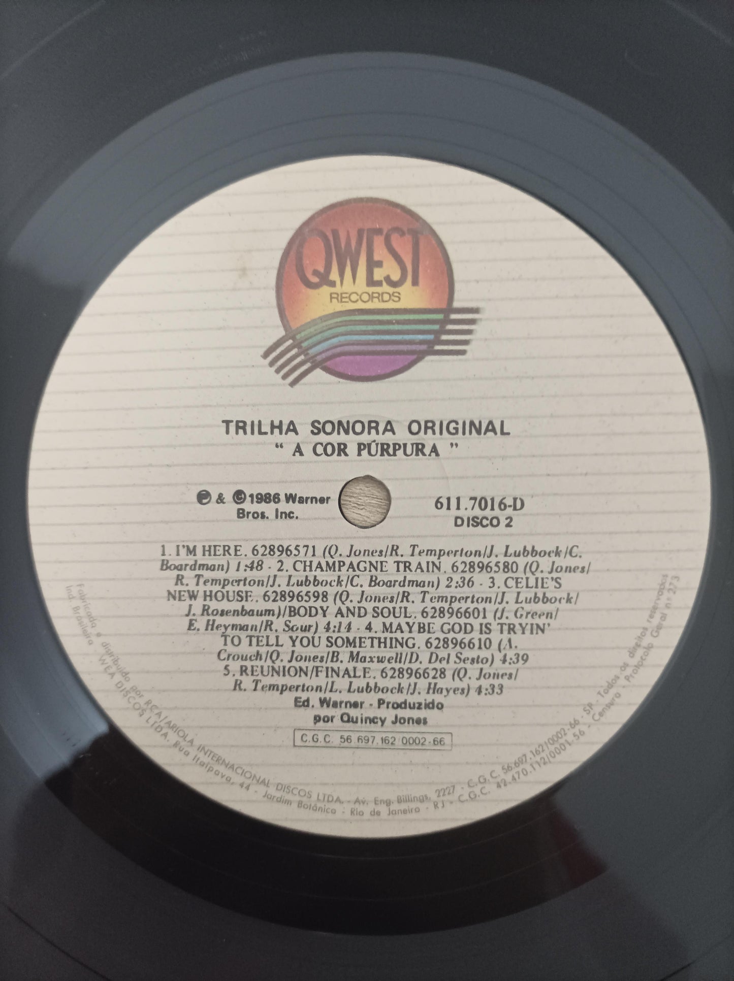 Lp Vinil Quincy Jones The Color Purple Duplo