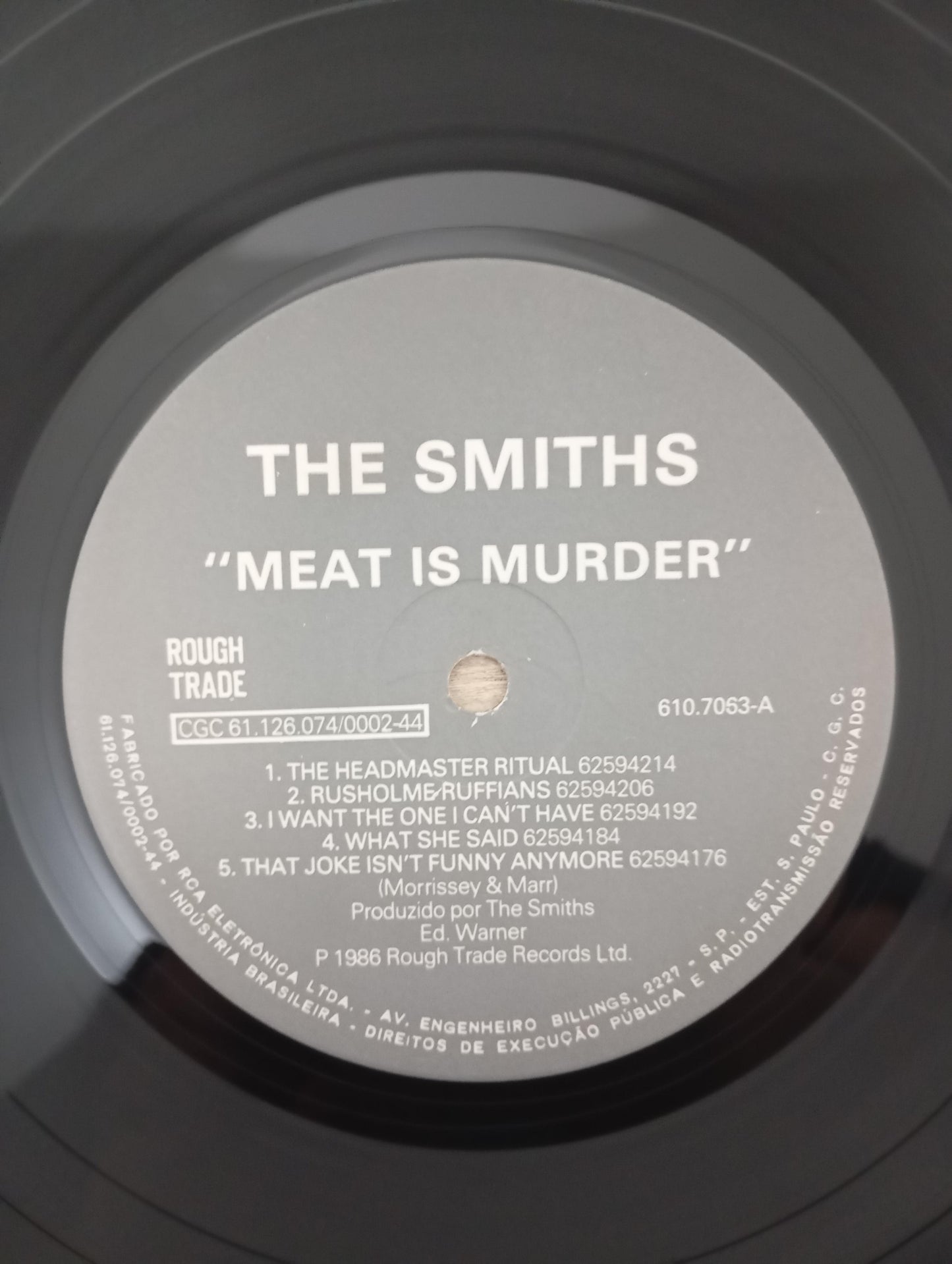 Lp Vinil The Smiths Meat Is Murder Com Encarte