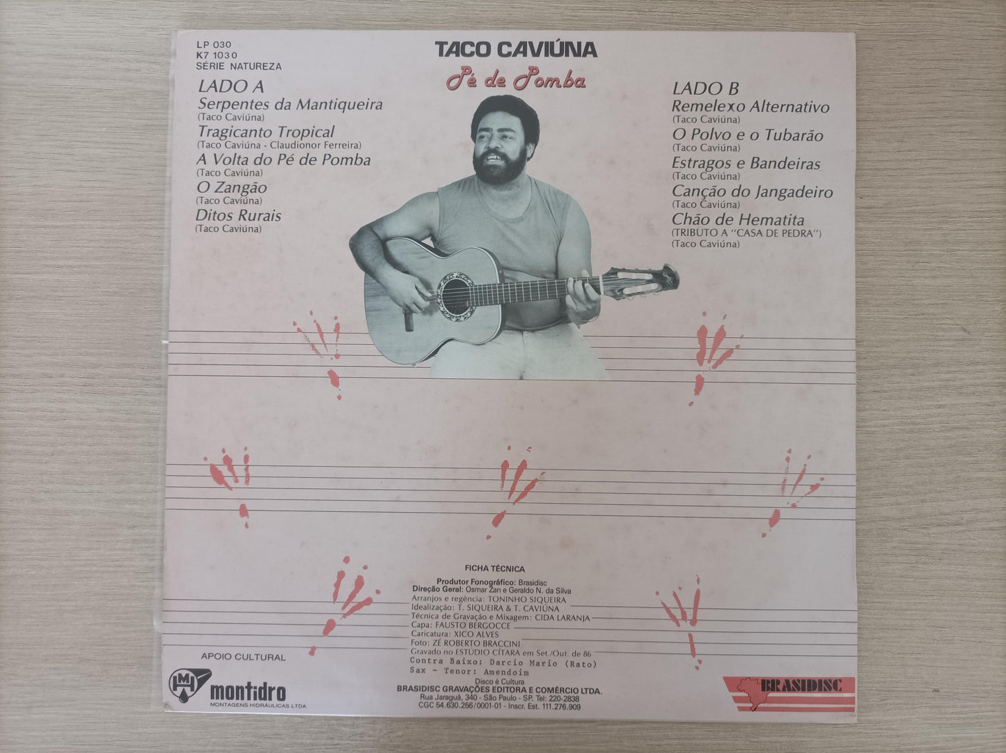 Lp Vinil Taco Caviúna Pé De Pomba Com Encarte