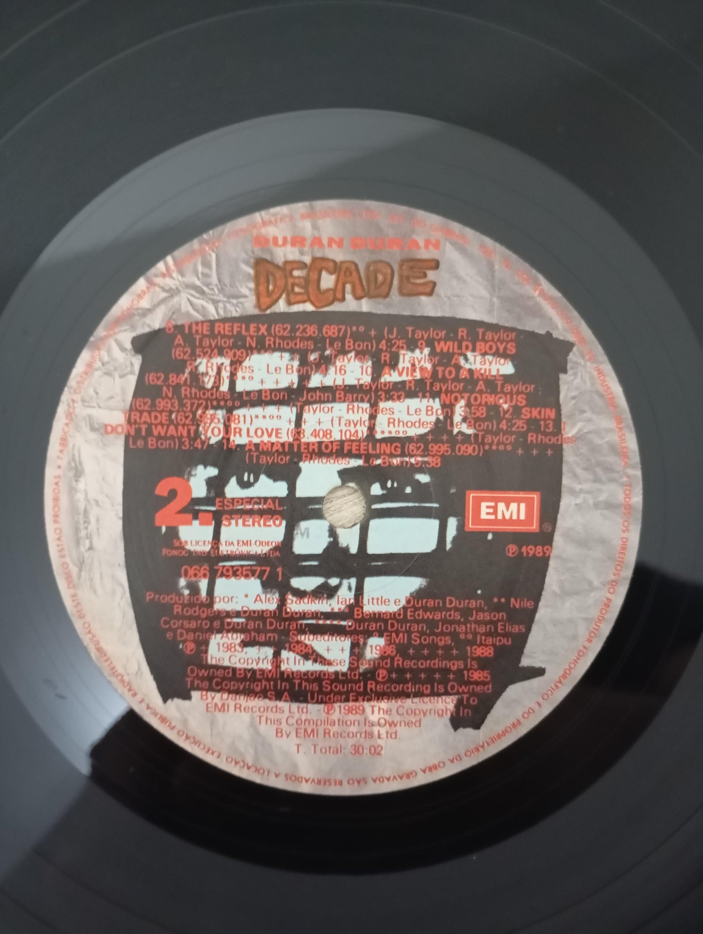 Lp Vinil Duran Duran Decade Com Encarte