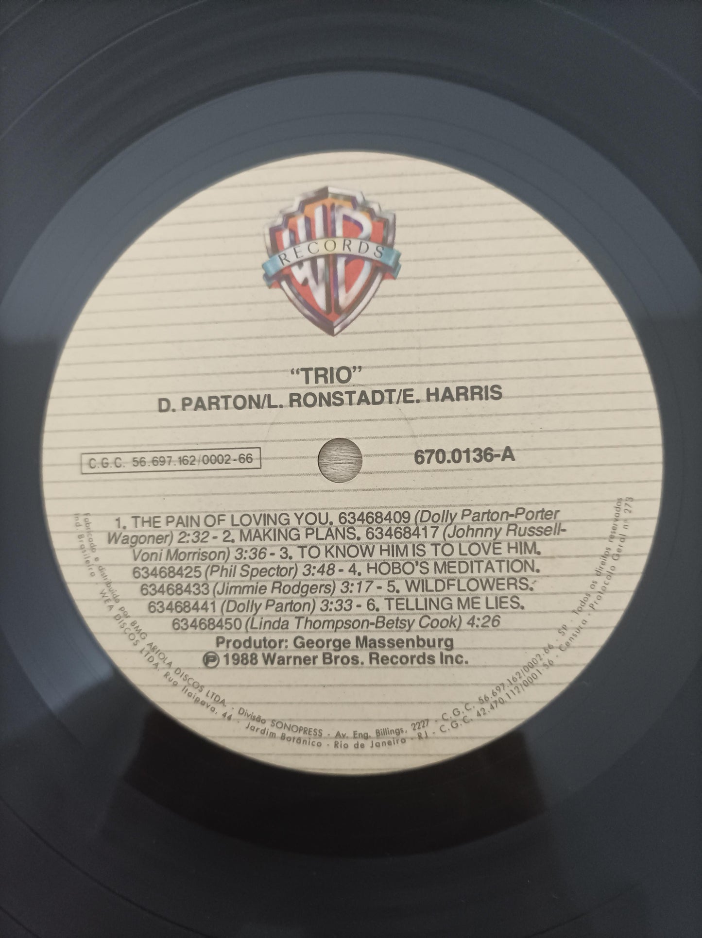 Lp Vinil Dolly Parton Trio