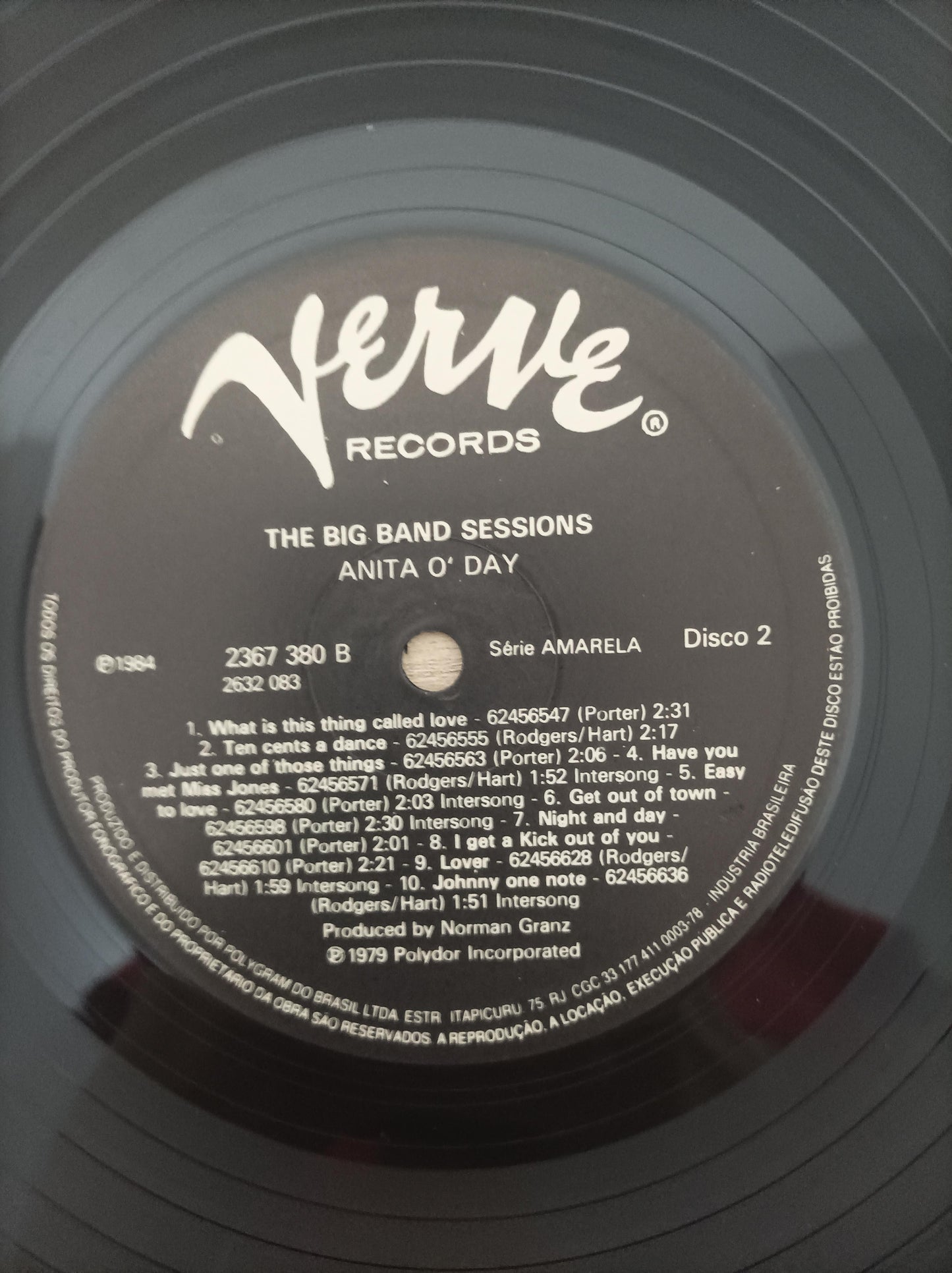 Lp Vinil Anita O'Day The Big Band Sessions Duplo