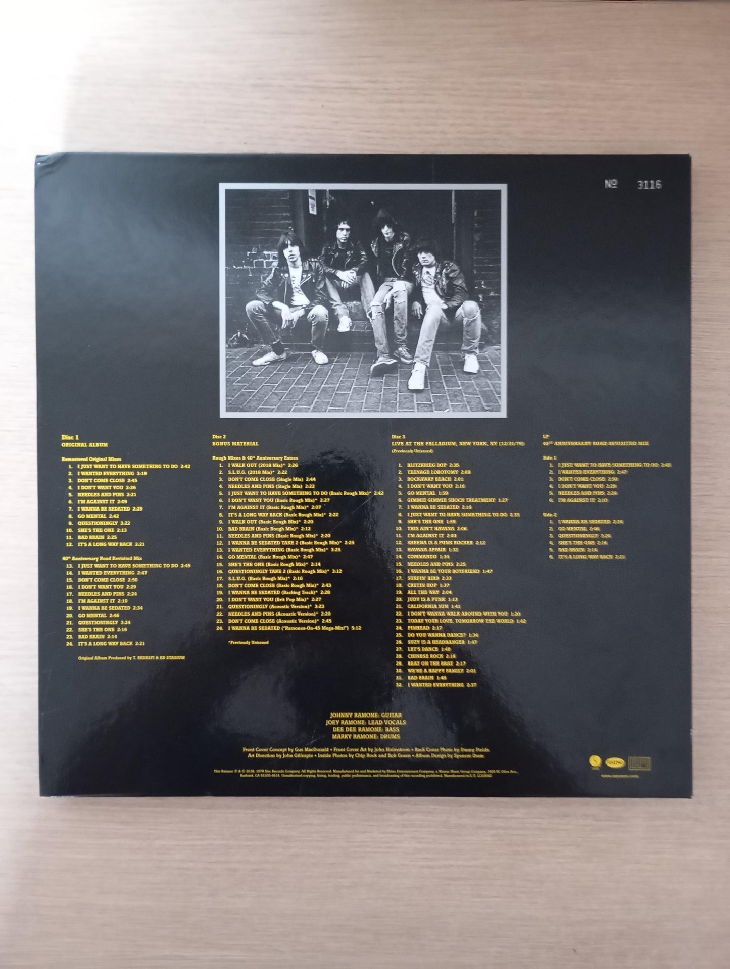 Lp Vinil Box Ramones Road To Ruin 40 Anniversary LP + 3 CDs