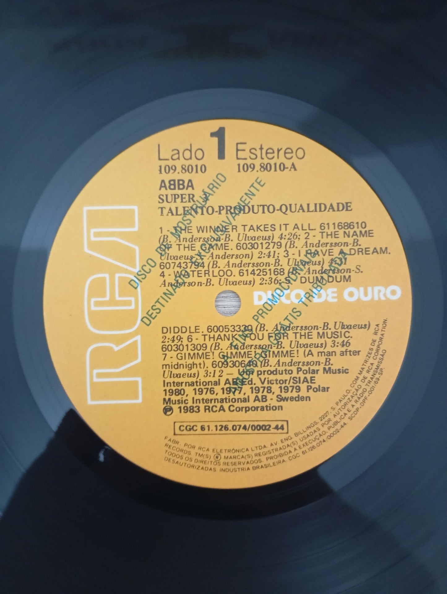 Lp Vinil ABBA Super 3 Disco de Ouro