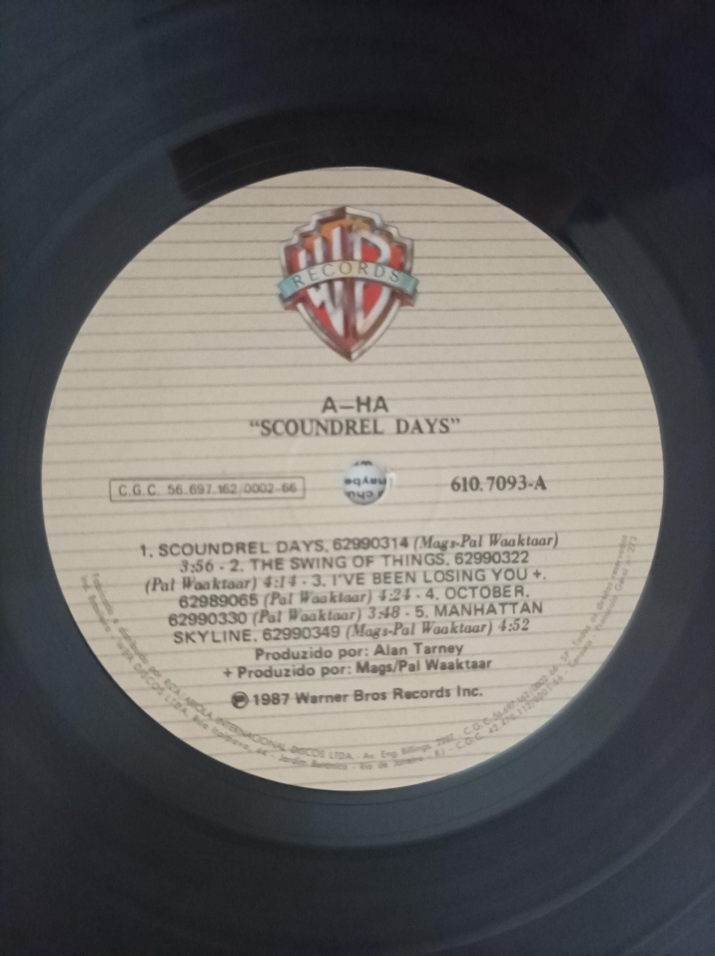 Disco Vinil Scoundrel Days a-ha Com Encarte A