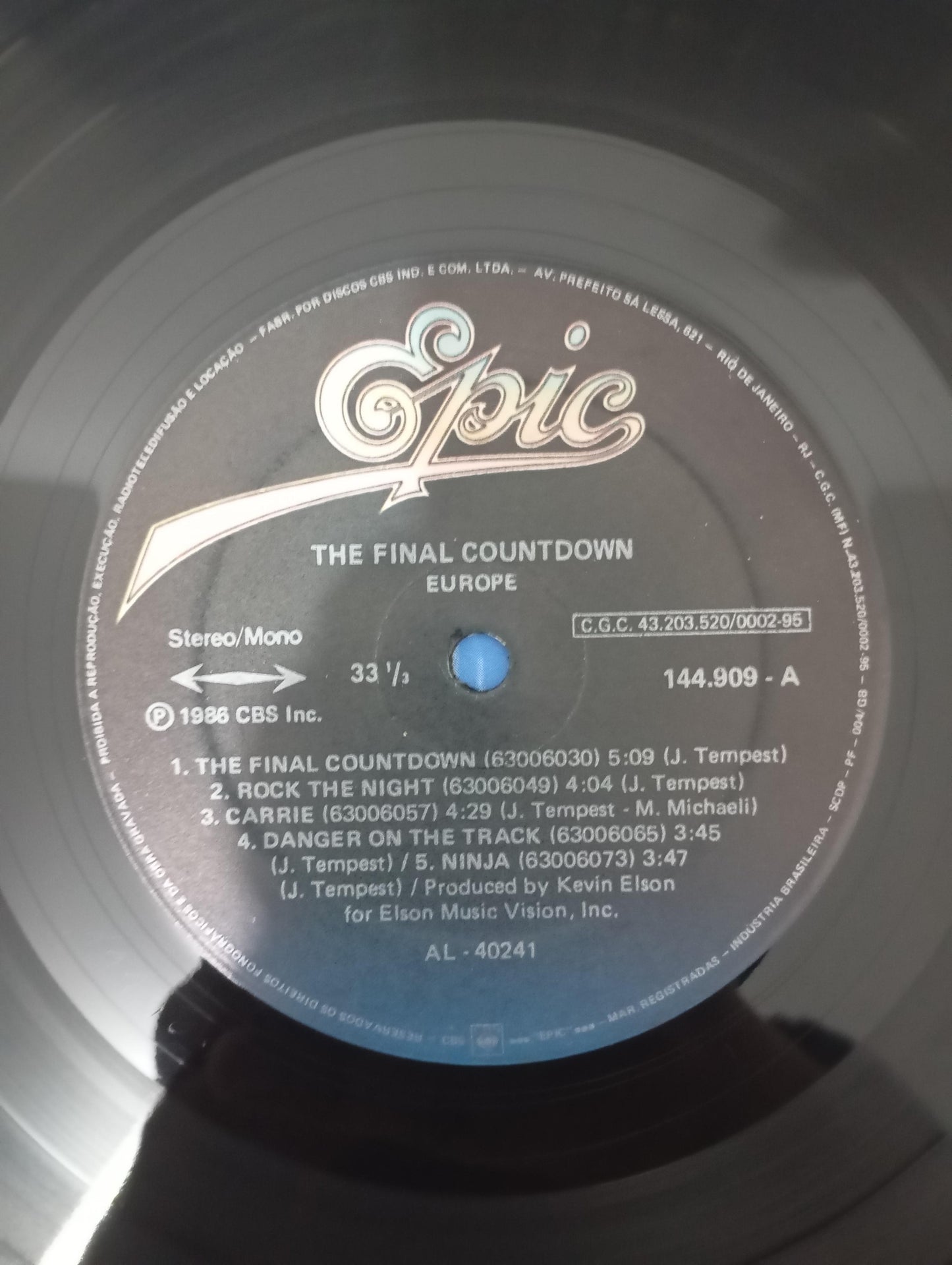 Lp Vinil Europe The Final Countdown Com Encarte