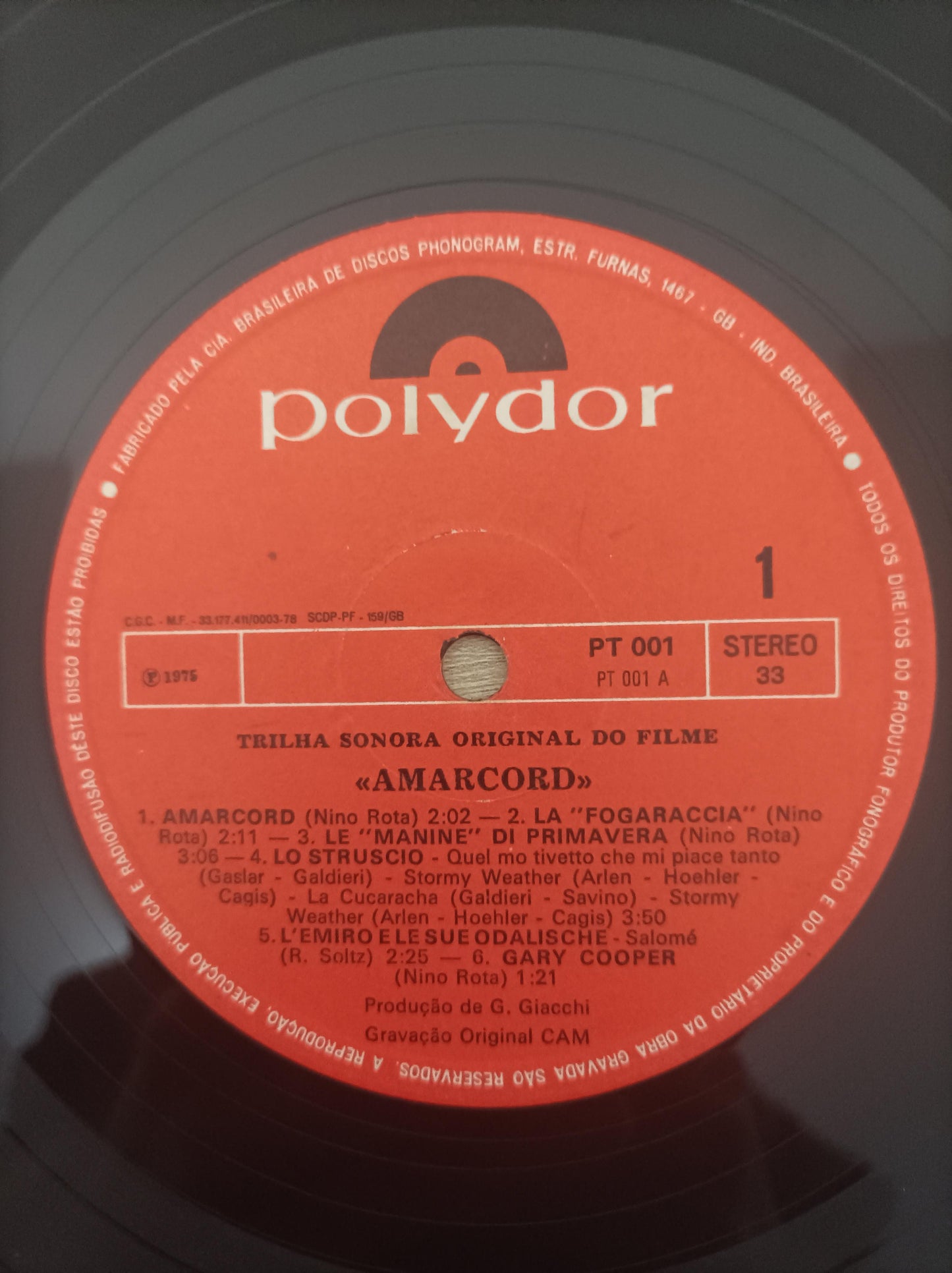 Lp Vinil Federico Felini Amarcord