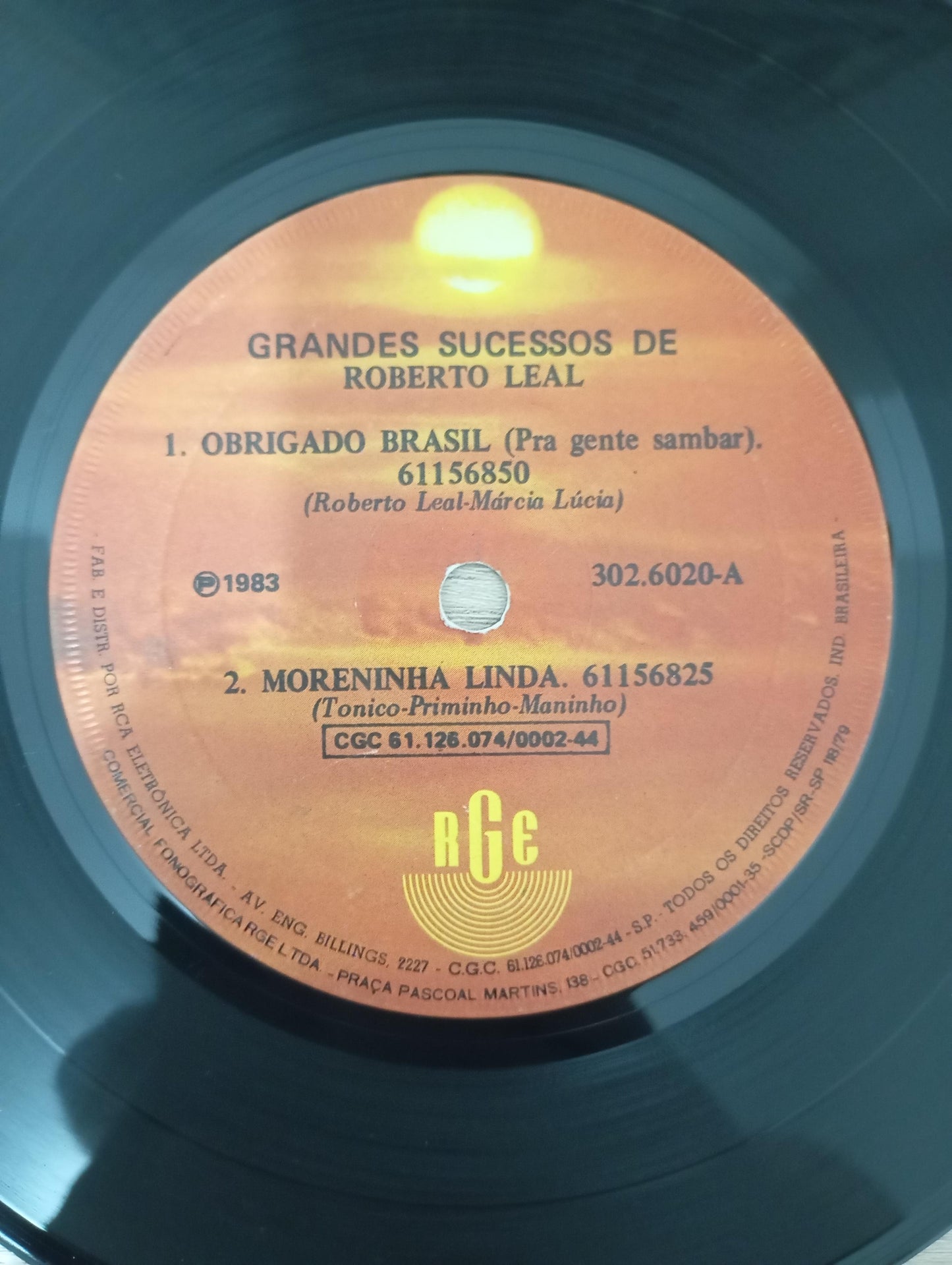 Compacto Vinil Roberto Leal Grandes Sucessos de