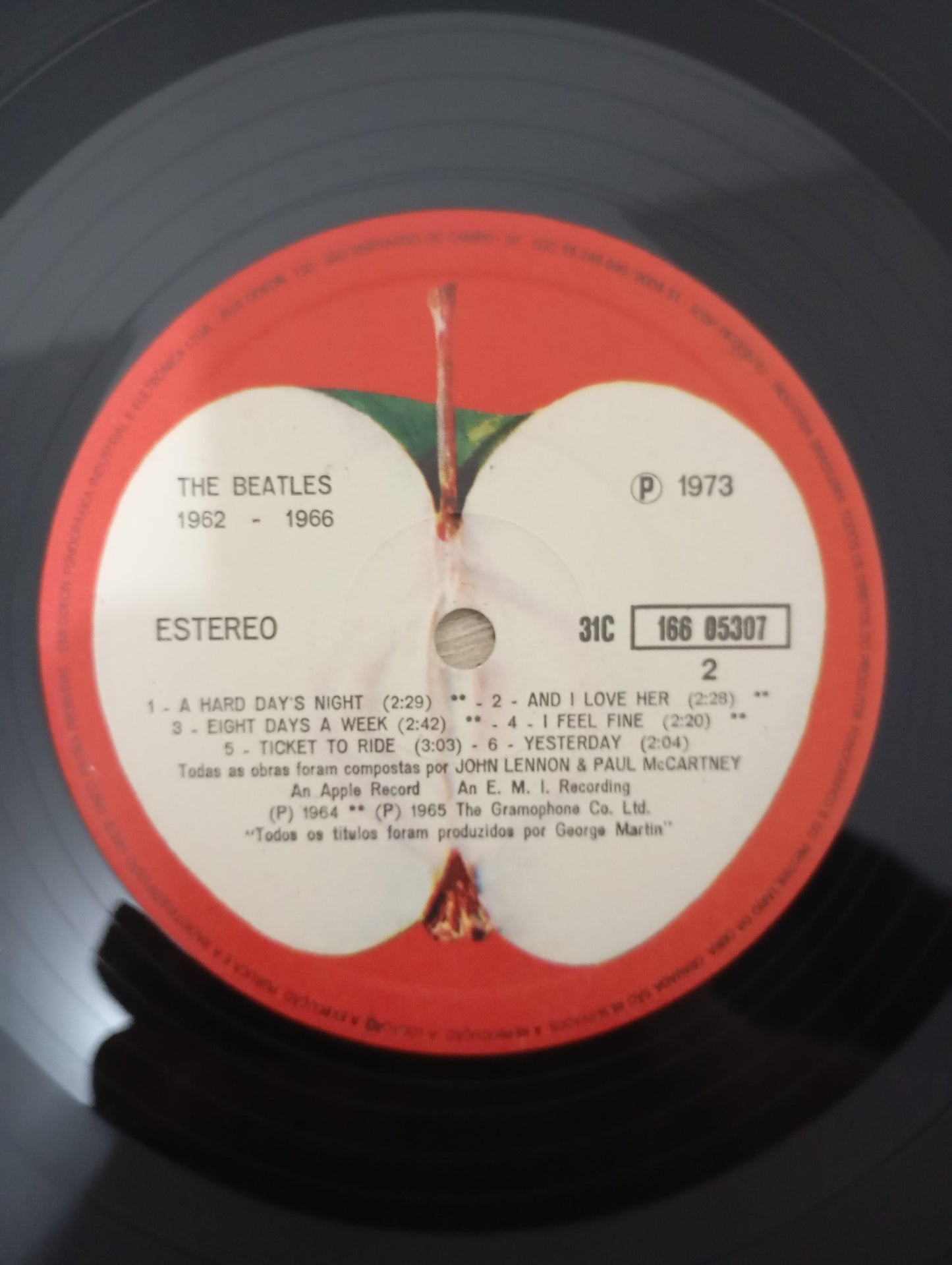 Lp Vinil The Beatles 1962-1966 Duplo Com Encartes