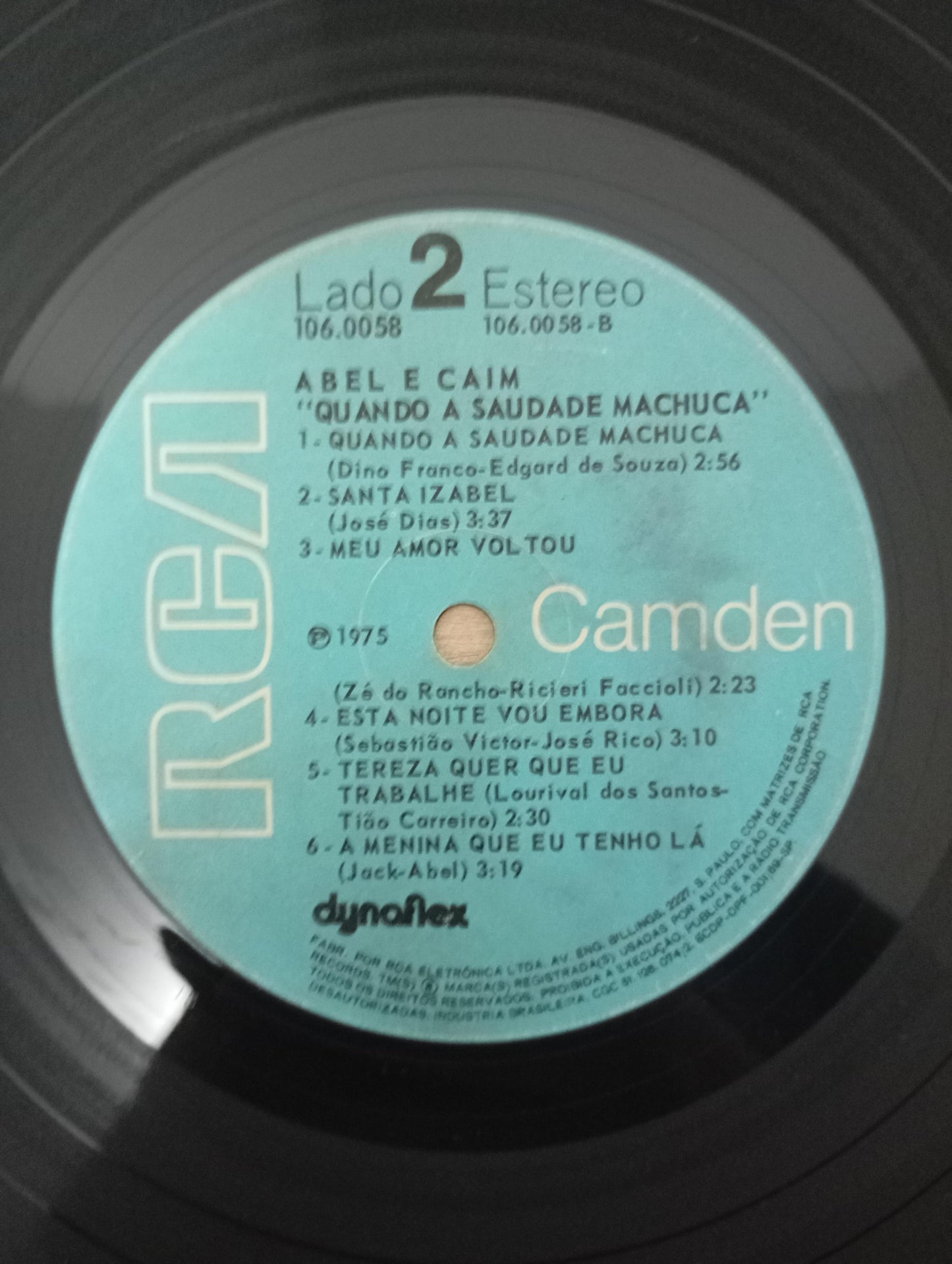 Lp Vinil Abel e Caim Quando a Saudade Machuca
