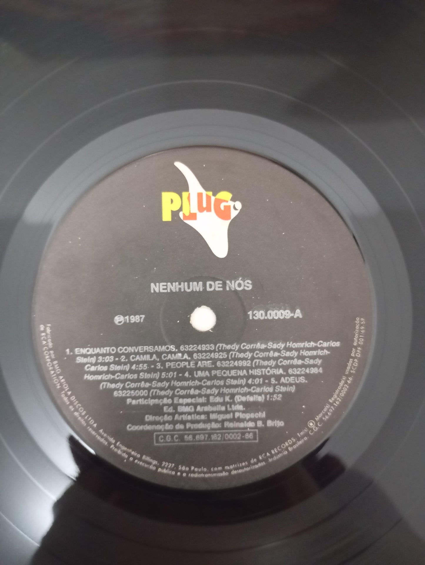 Lp Vinil Nenhum De Nós Camila 1988 Com Encarte