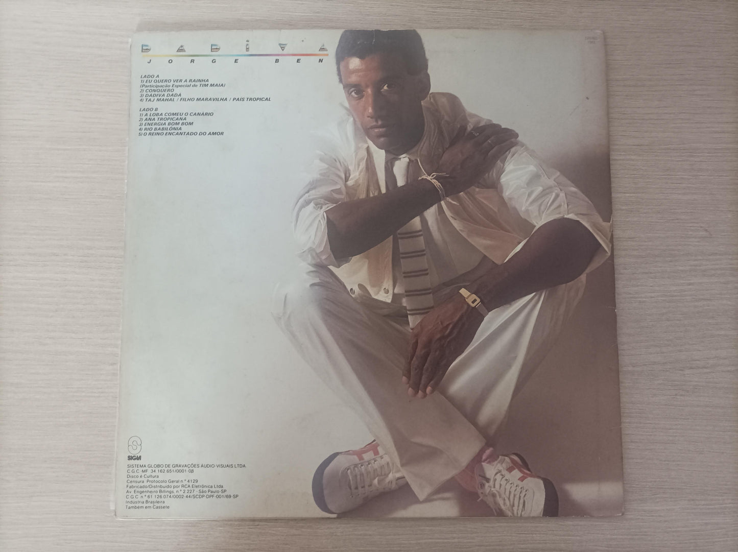 Lp Vinil Jorge Ben Dádiva Com Encarte