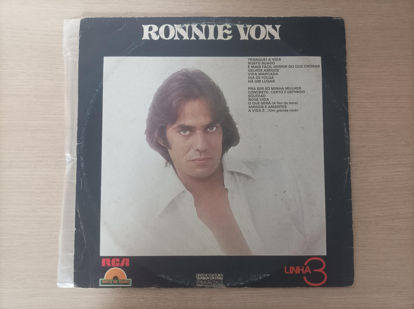 Lp Vinil Ronnie Von Linha 3 Disco de Ouro