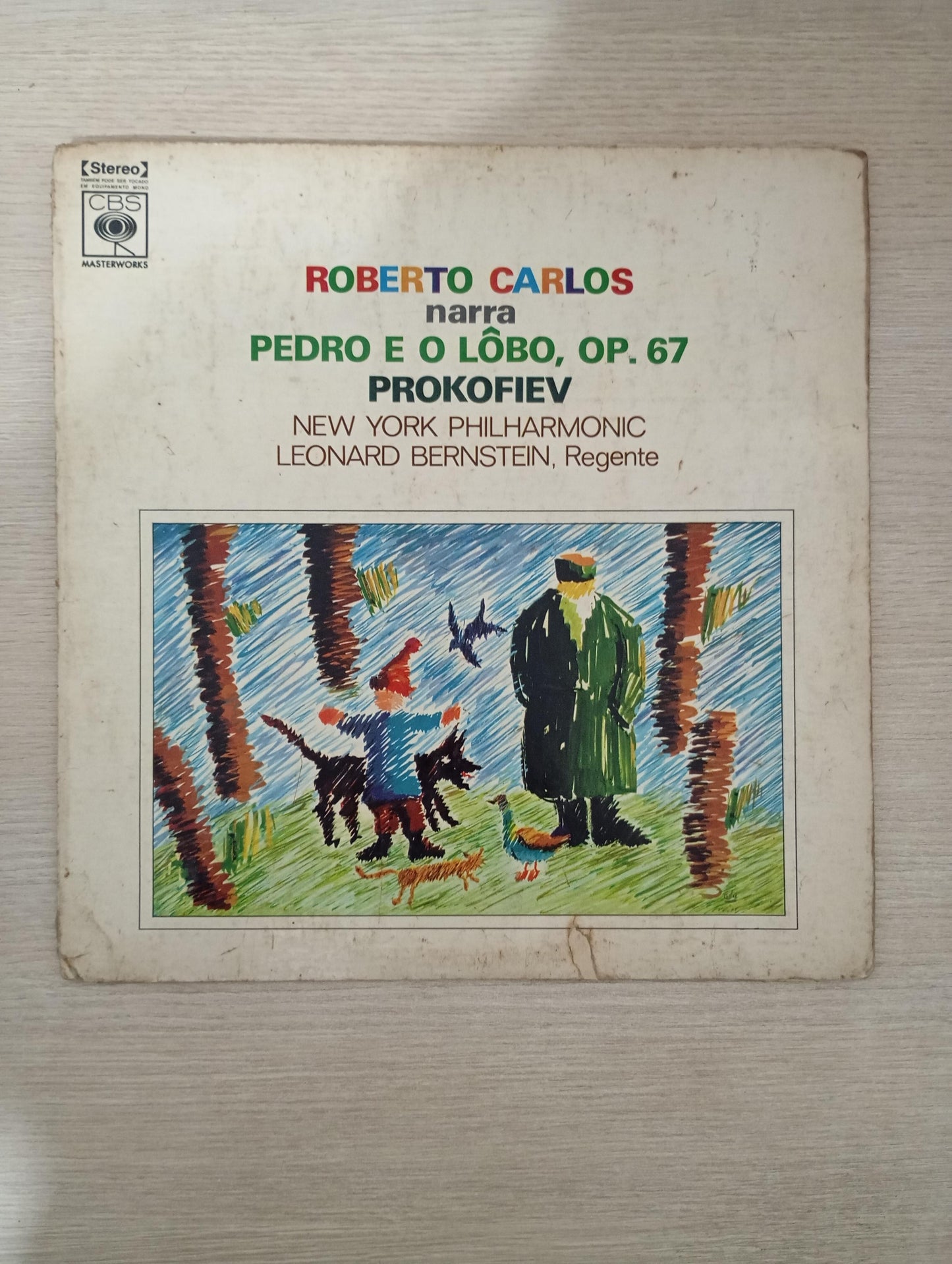 Lp Vinil Roberto Carlos Narra Pedro E O Lôbo Op. 67