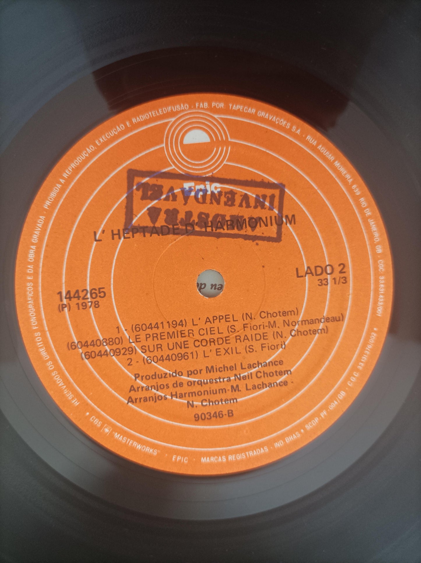 Lp Vinil Harmonium L'Heptade Duplo Com Encartes, Leia