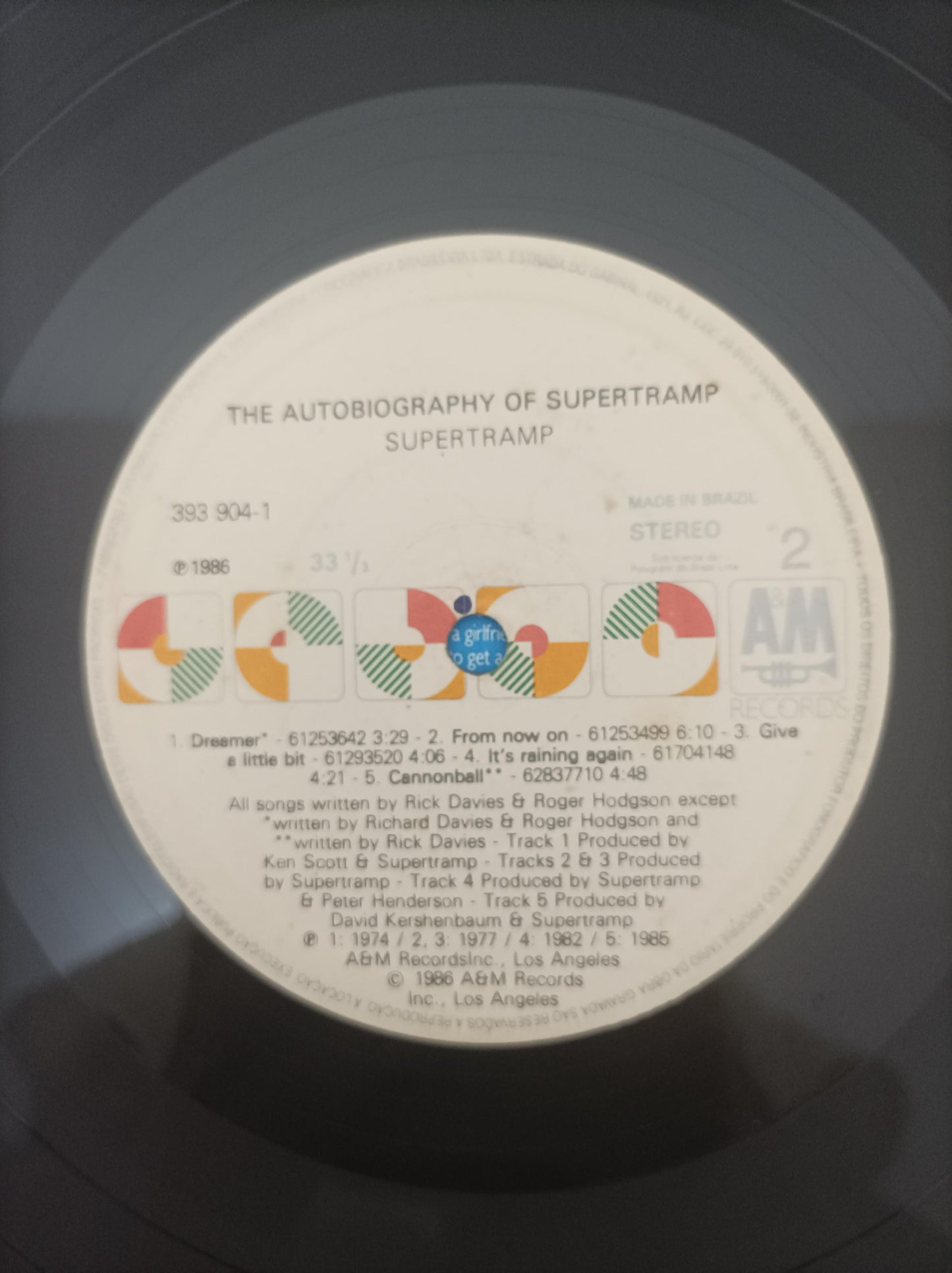 Disco Vinil The Autobiography of Supertramp Com Encarte A