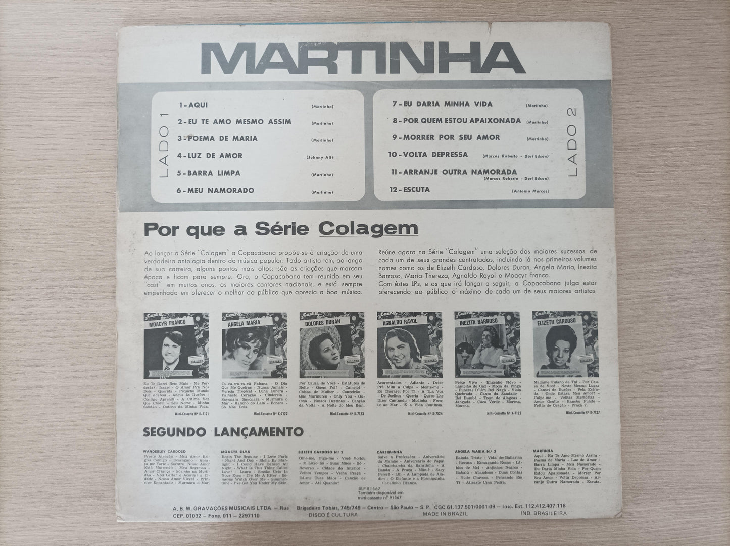 Lp Vinil Martinha None